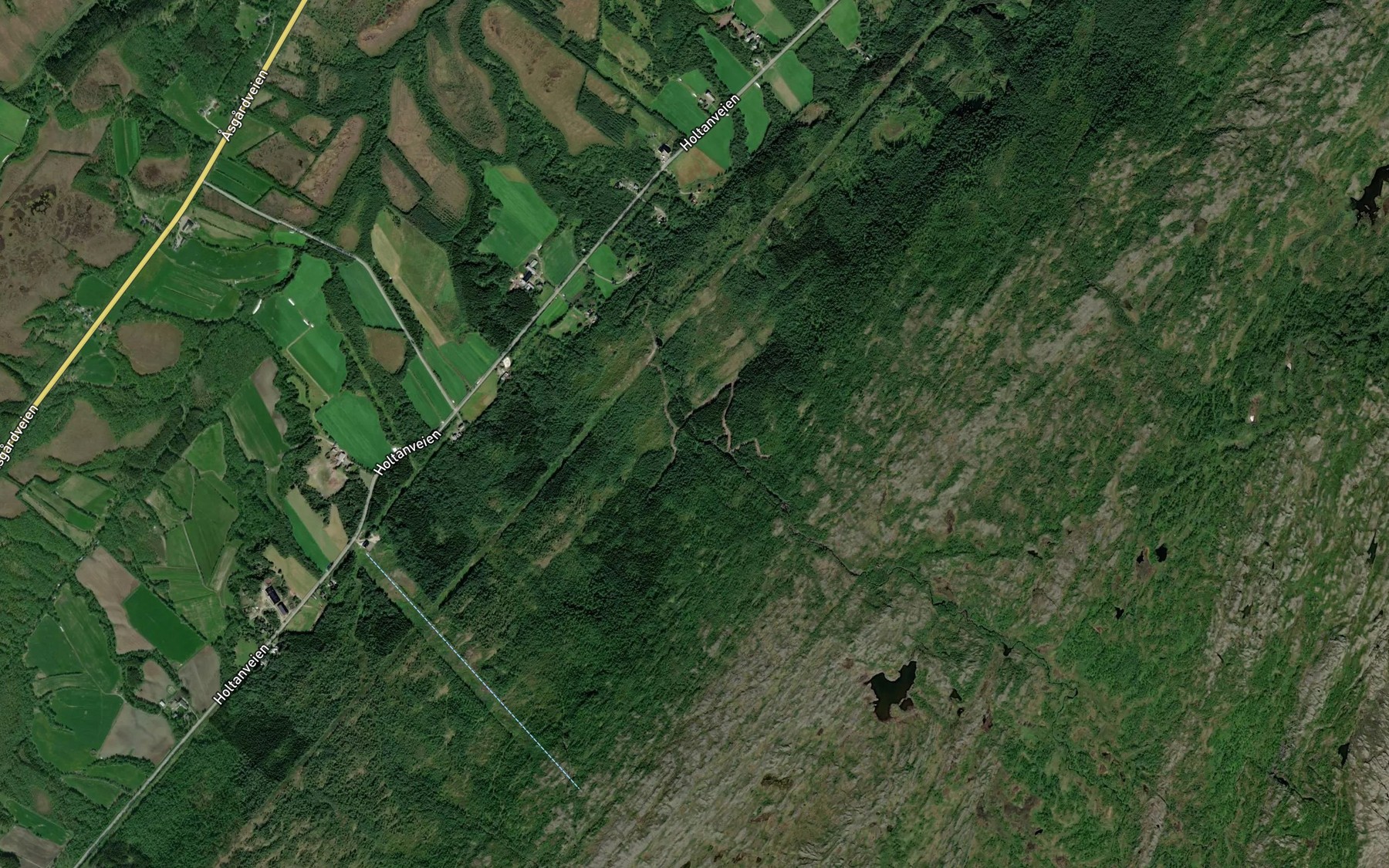 Satellite map of the Korsaga