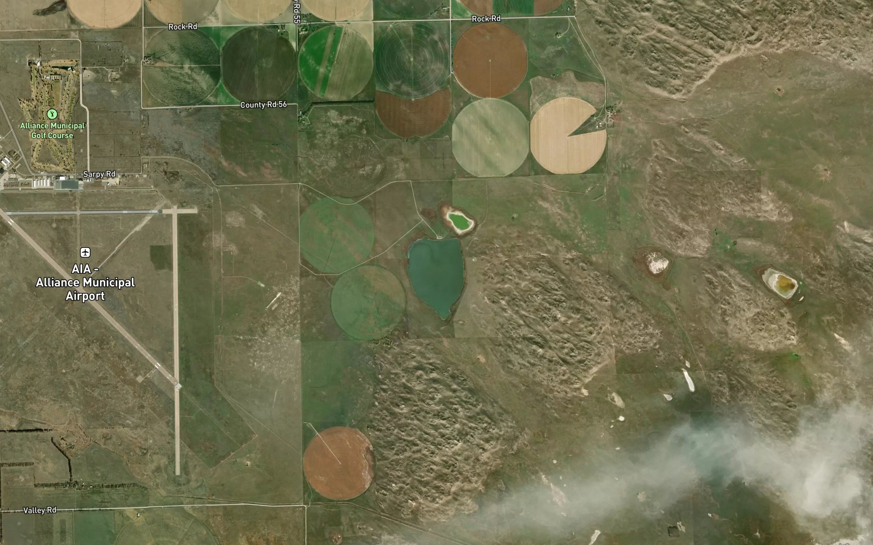 Satellite map of the Sewer Lake Number 1