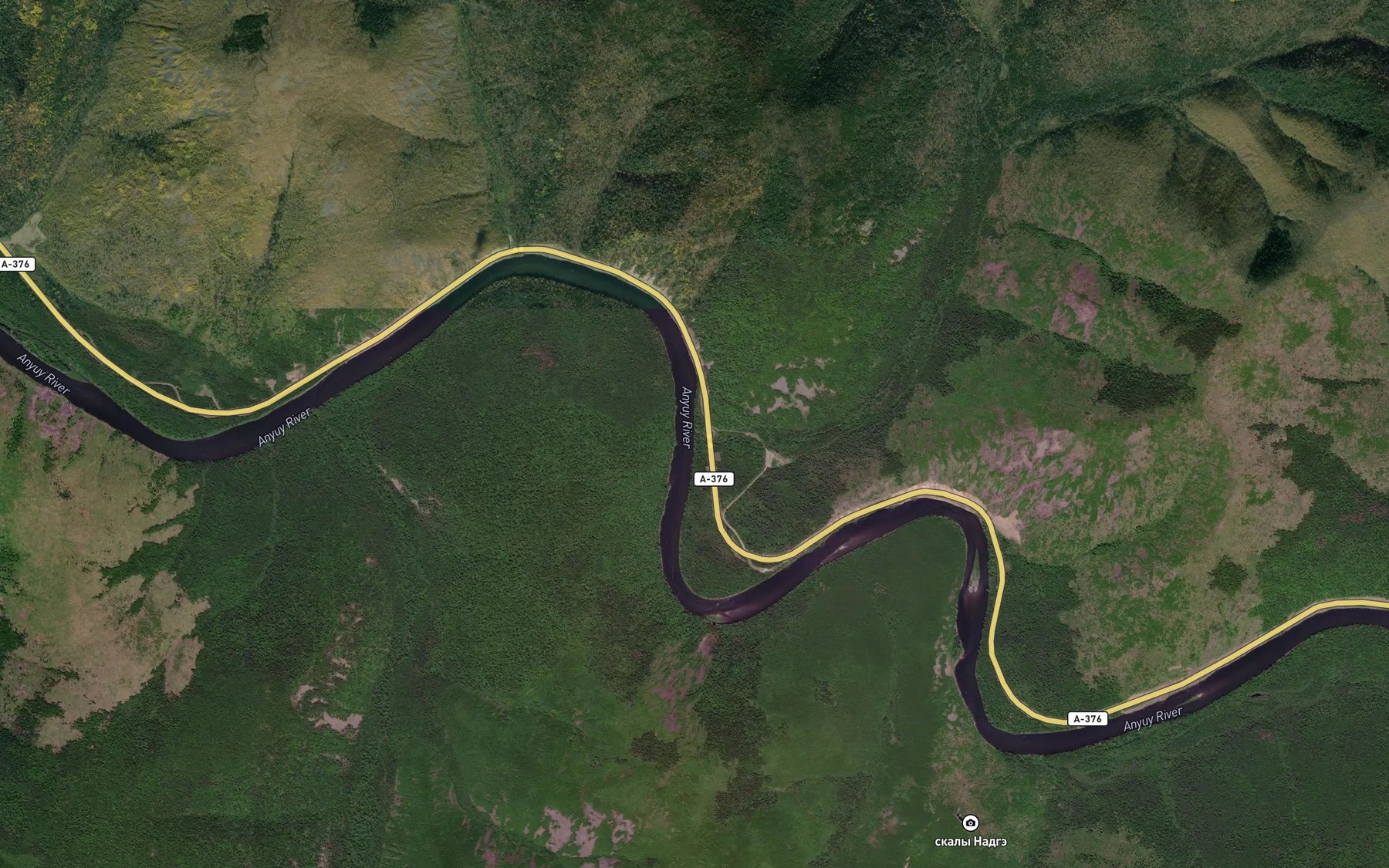 Satellite map of the Kupturku