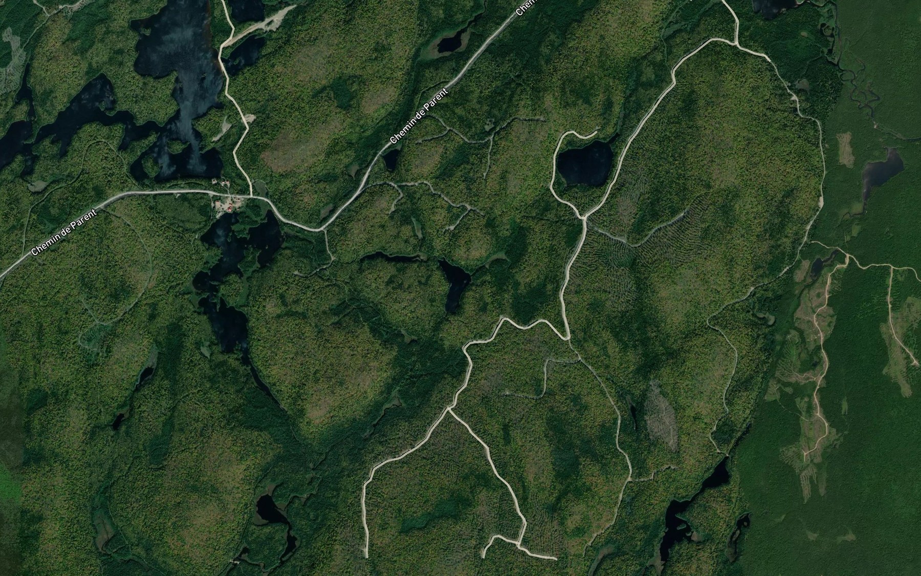 Satellite map of the Lac Pierre