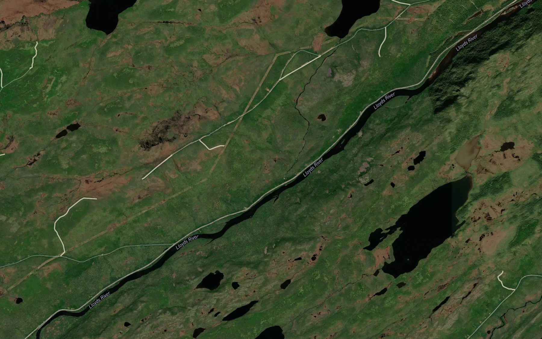 Satellite map of the Otter Brook