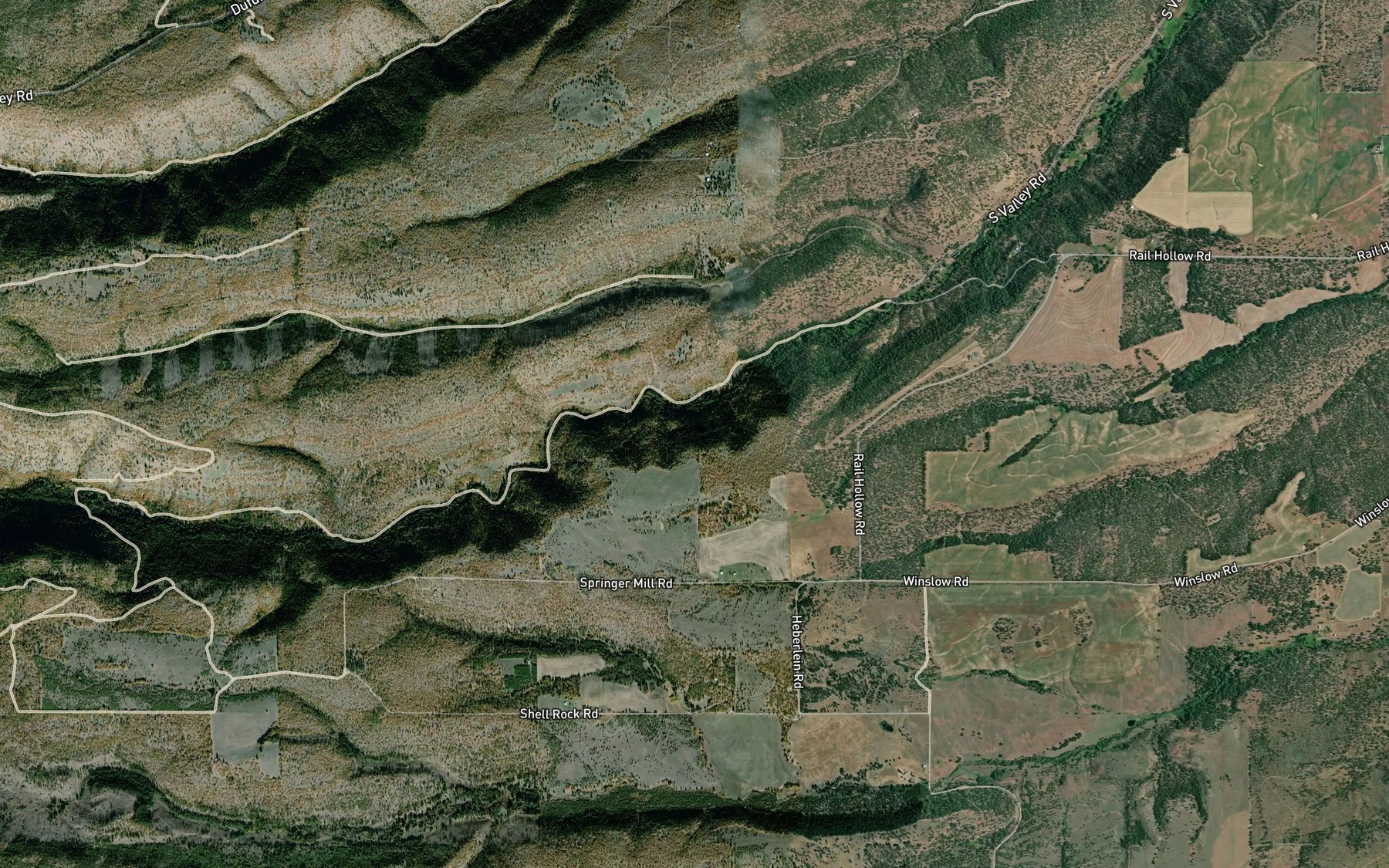 Satellite map of the Orchard Ridge Ditch