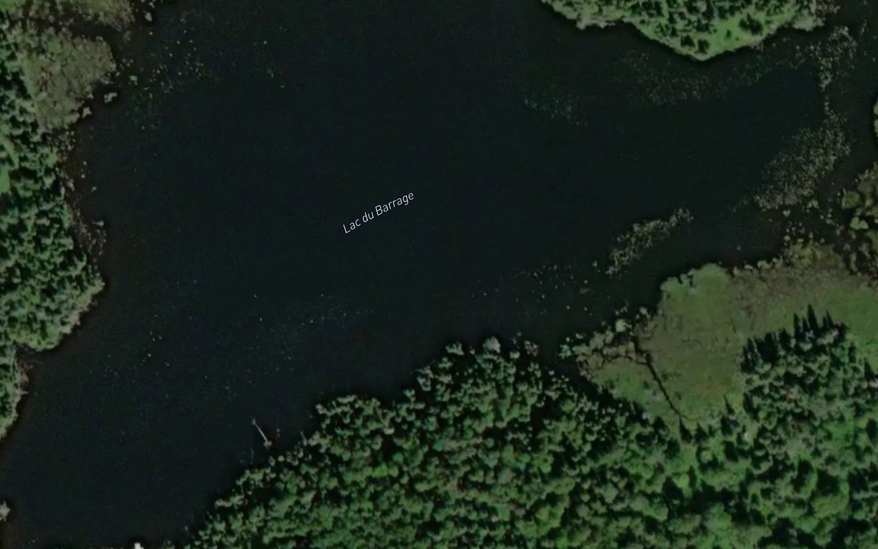 Satellite map of the Lac du Barrage