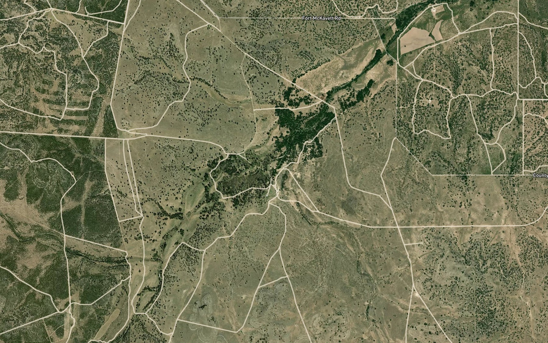 Satellite map of the Kickapoo Spring