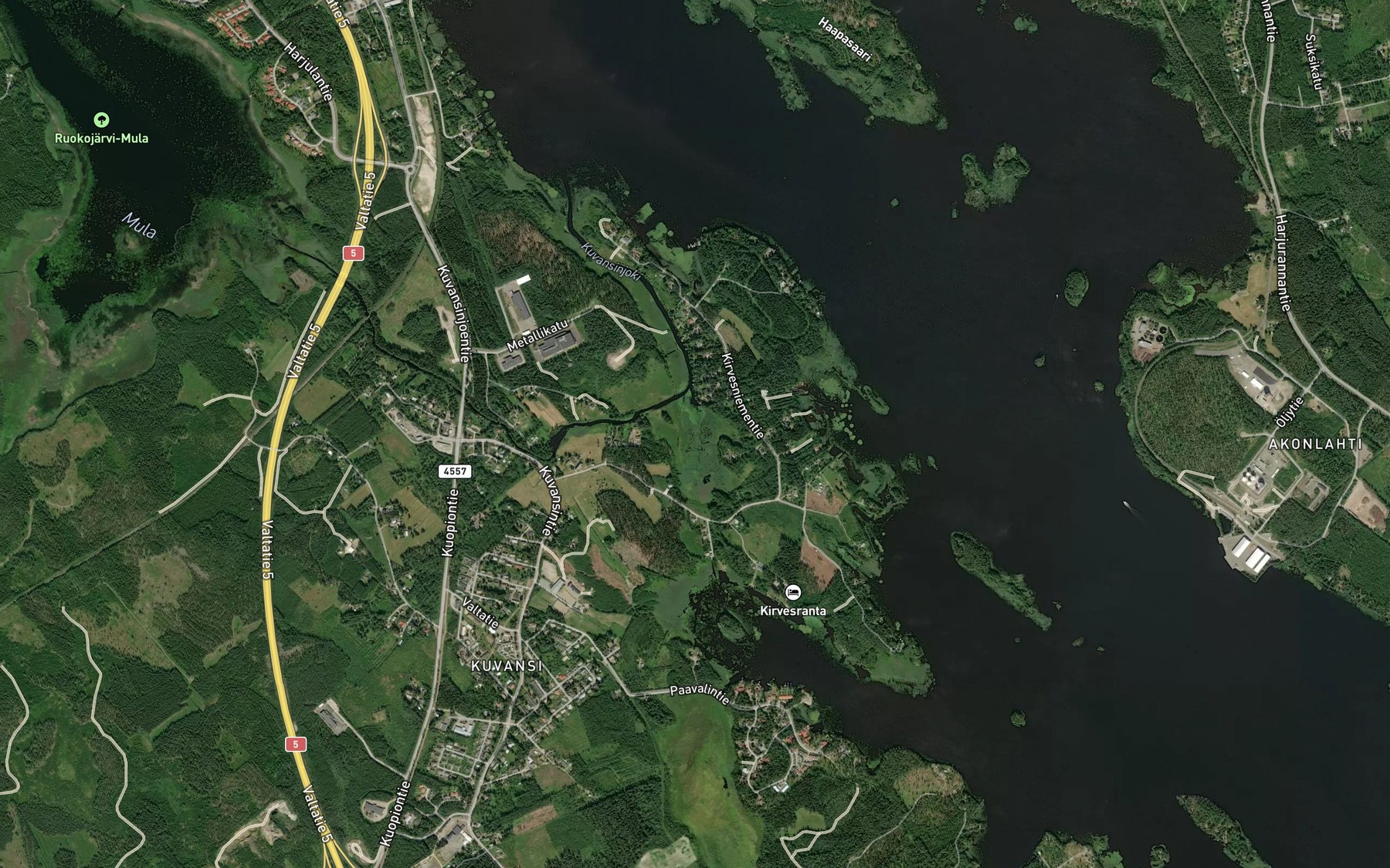 Satellite map of the Peltosenlampi