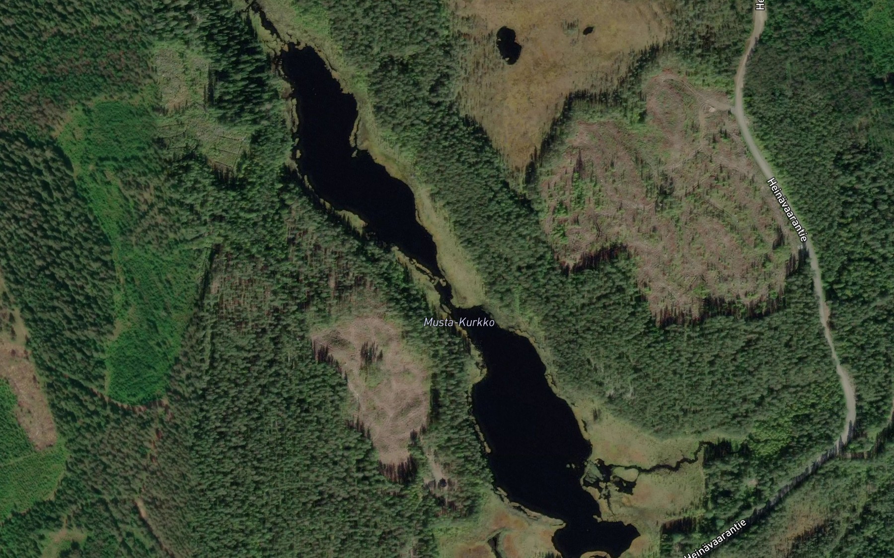 Satellite map of the Musta-Kurkko