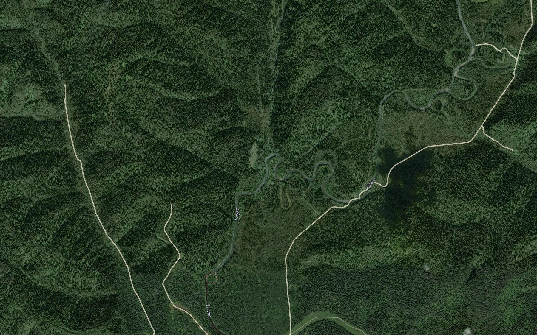 Satellite map of the Tunzassu