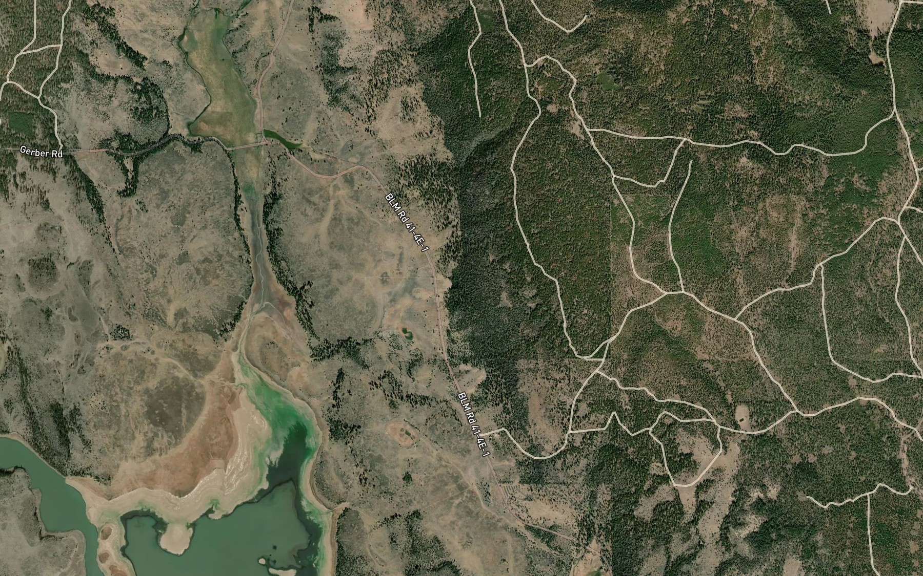 Satellite map of the J Spring