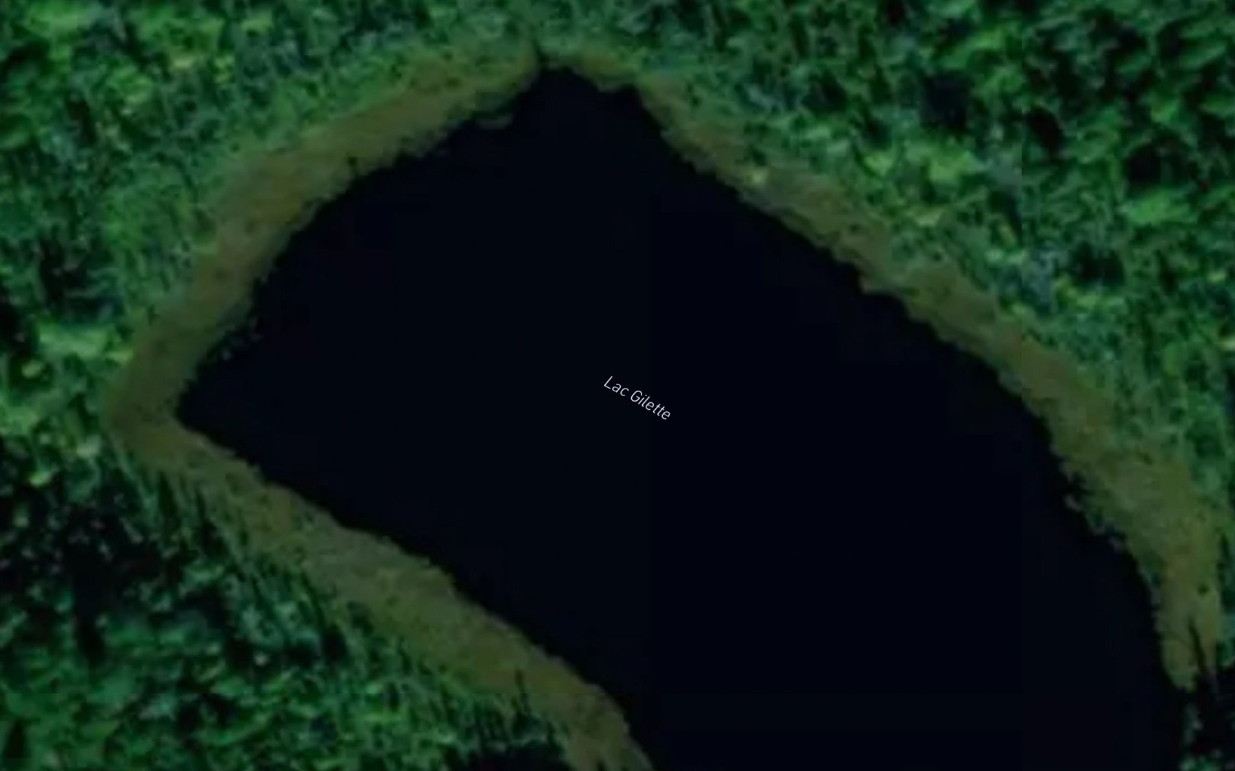 Satellite map of the Lac Gilette