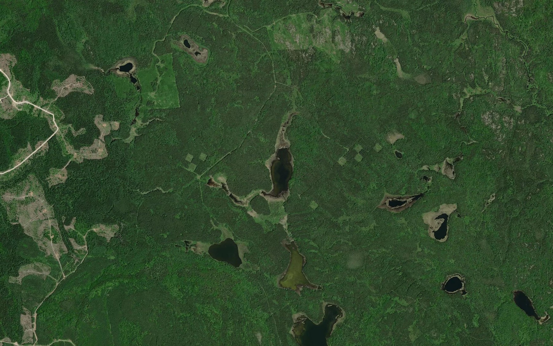 Satellite map of the Boom Lake
