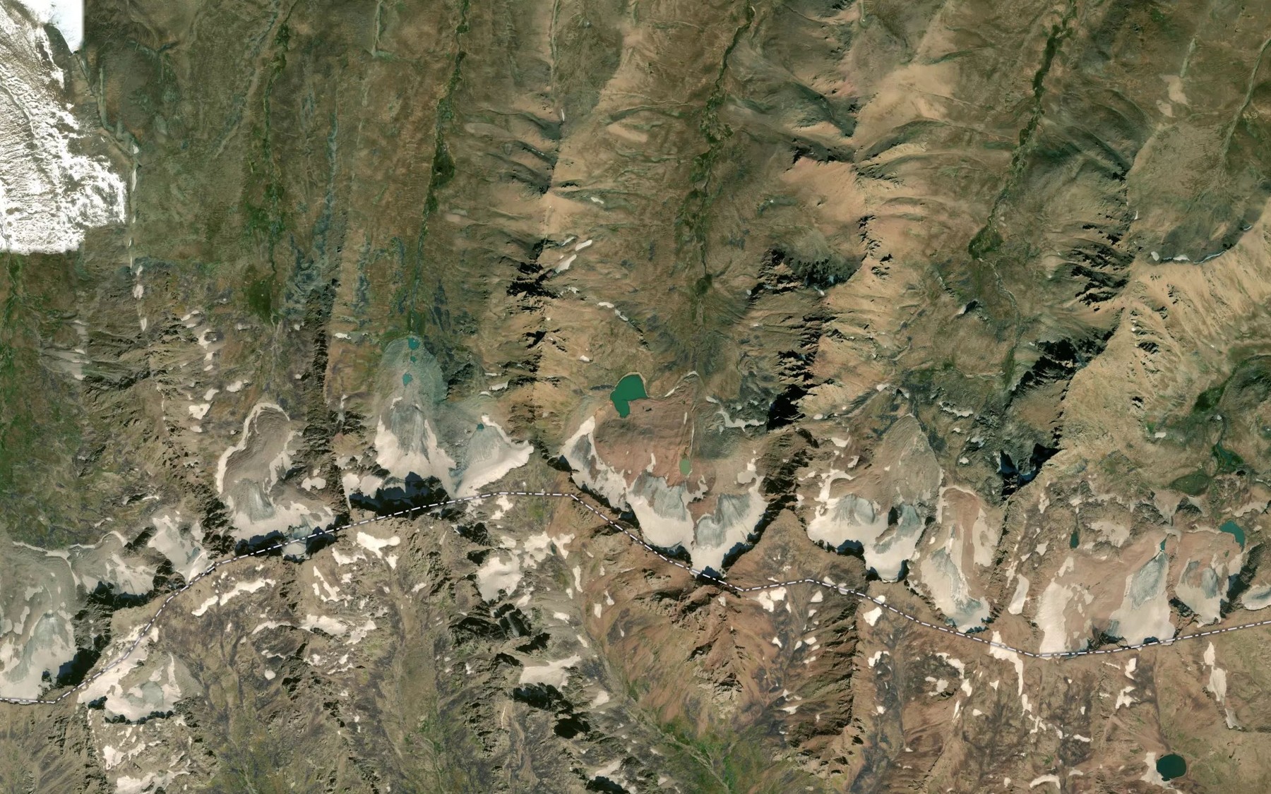 Satellite map of the Ozero Birgan