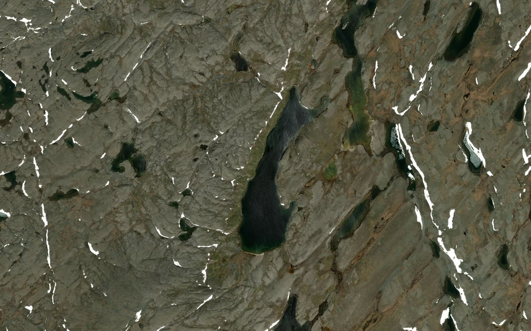 Satellite map of the Lac Faucon