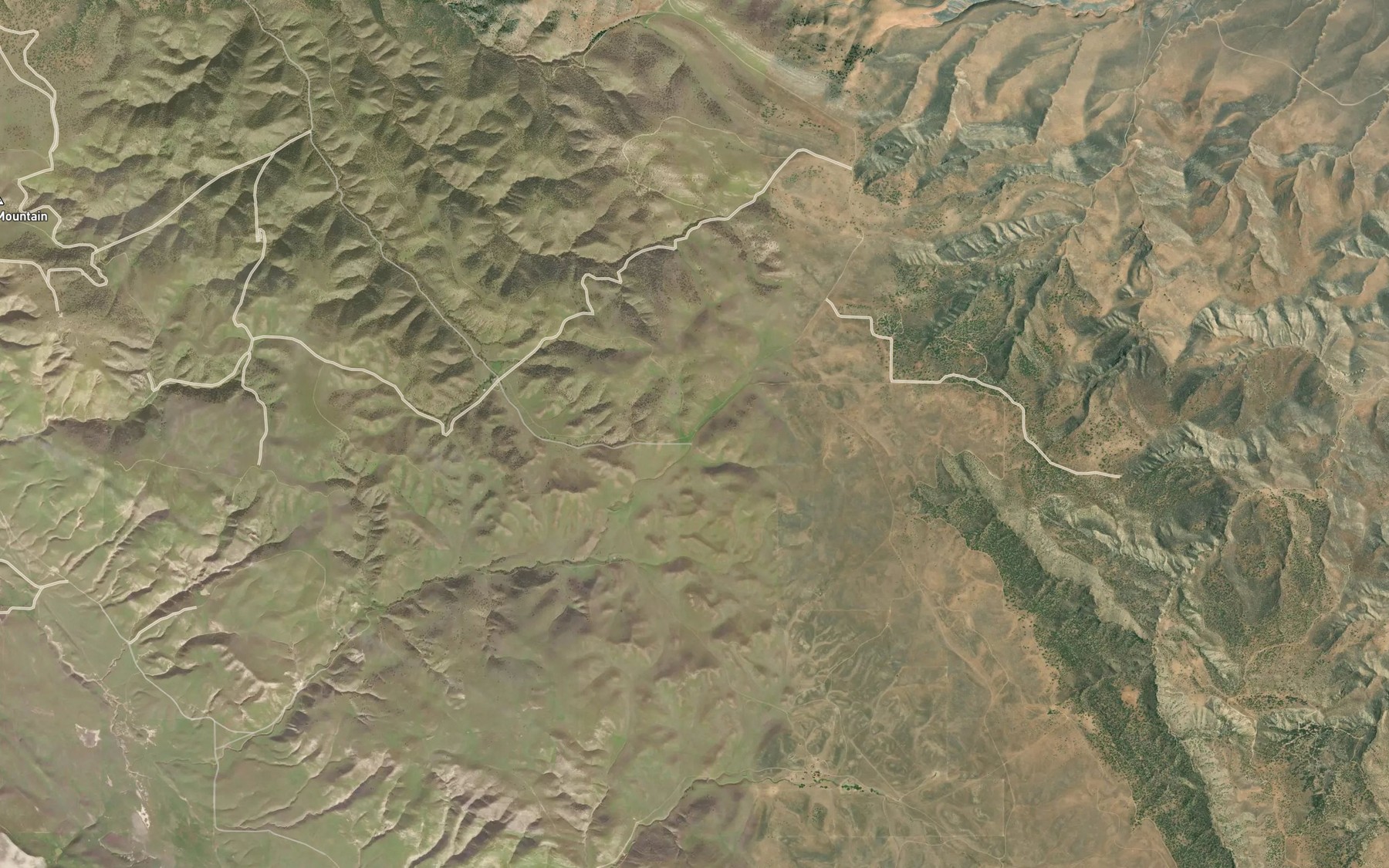 Satellite map of the Antelope Spring