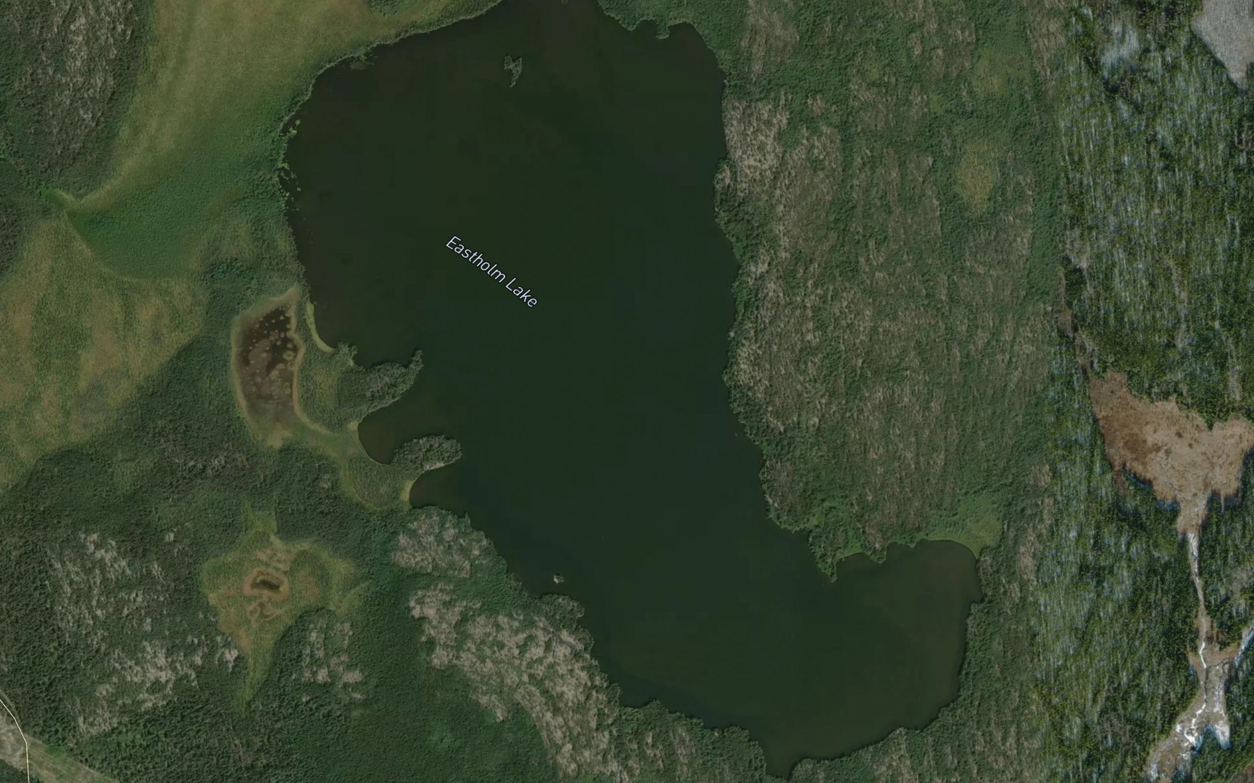Satellite map of the Eastholm Lake