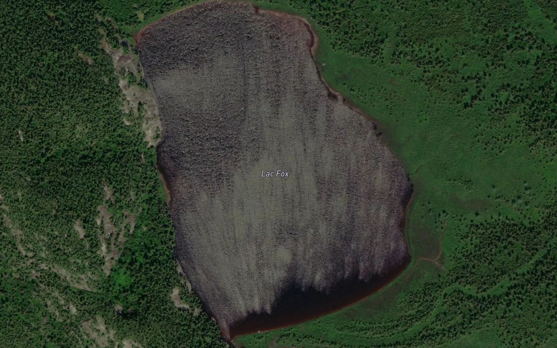 Satellite map of the Lac Fox
