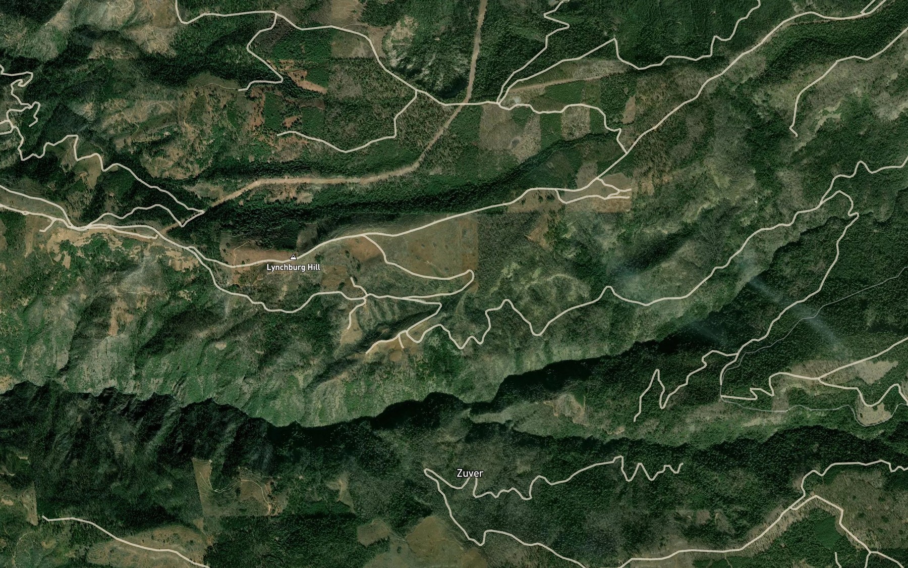 Satellite map of the Pine Tree Spring