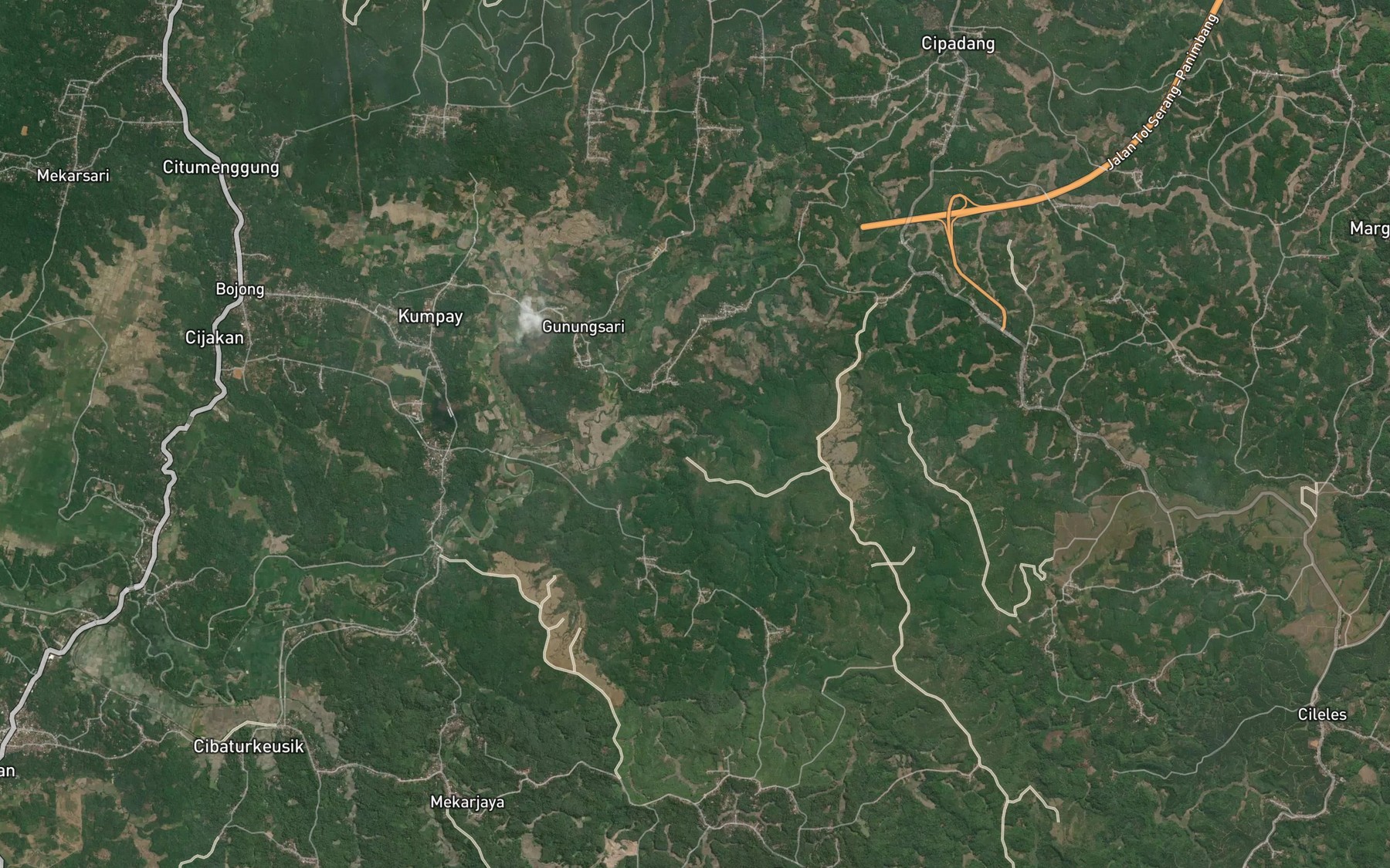 Satellite map of the Ci Bantei