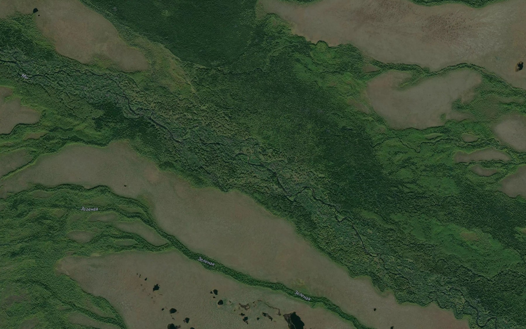 Satellite map of the Berezovyy