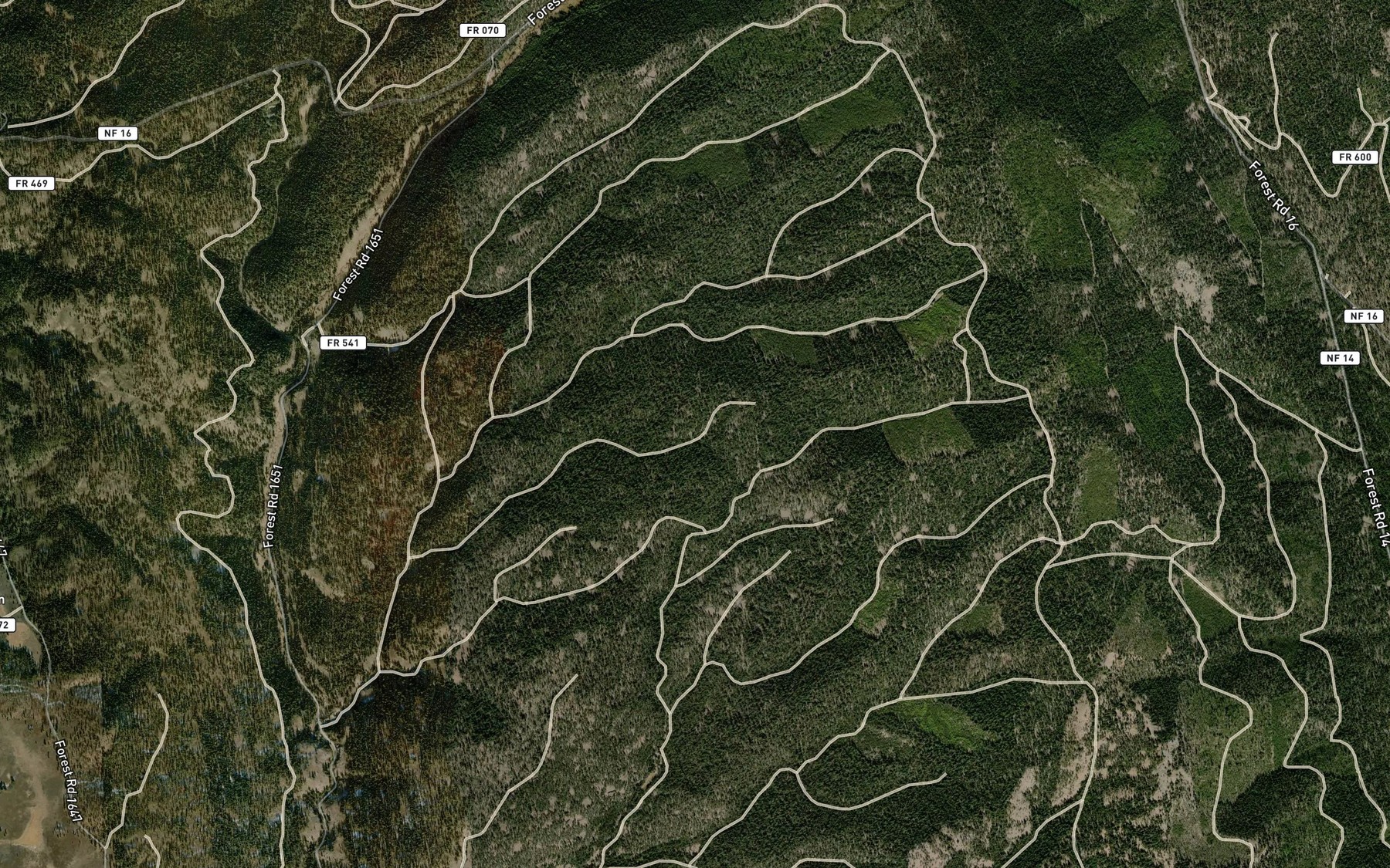 Satellite map of the Conroy Spring