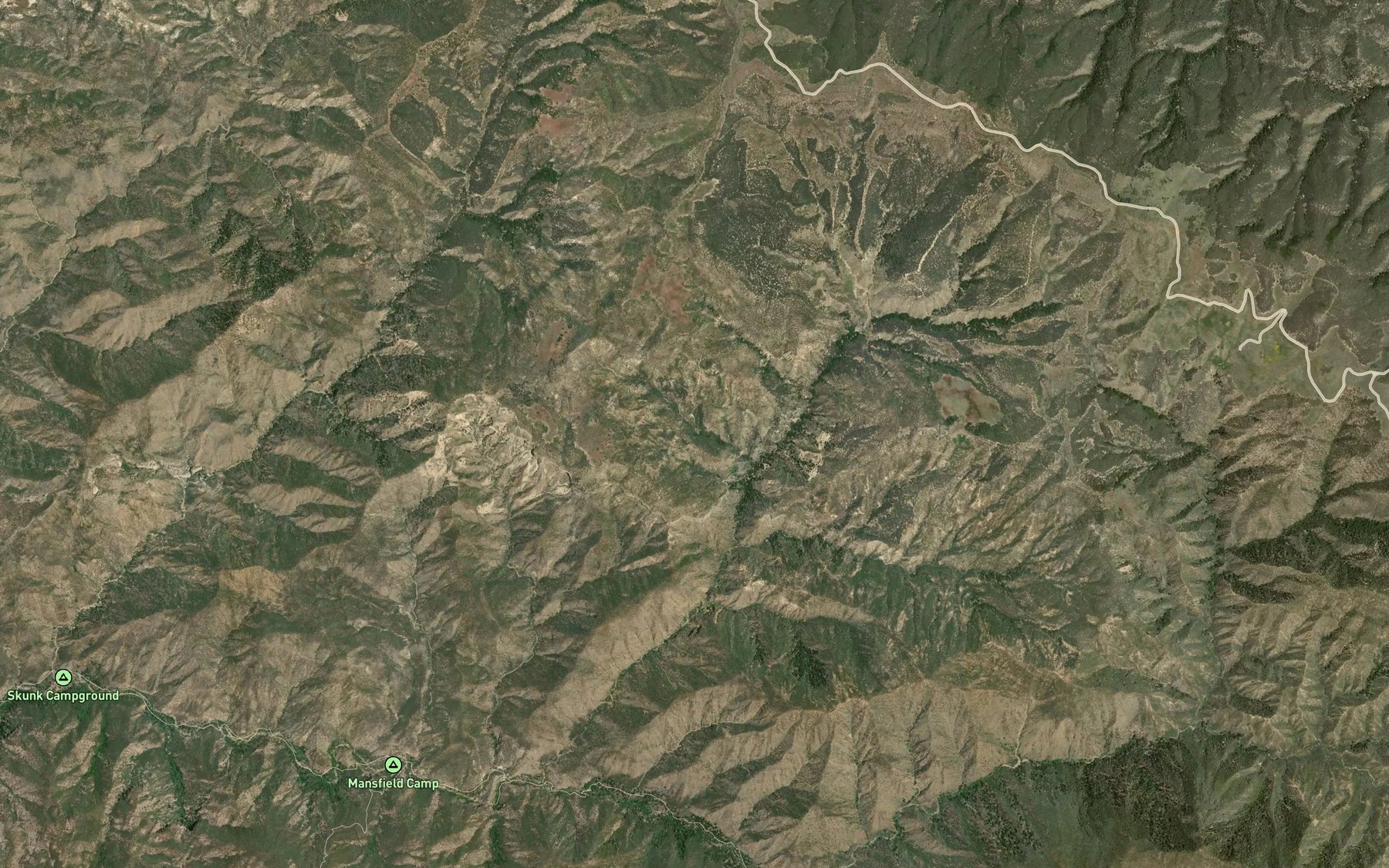 Satellite map of the Lower Sand Spring