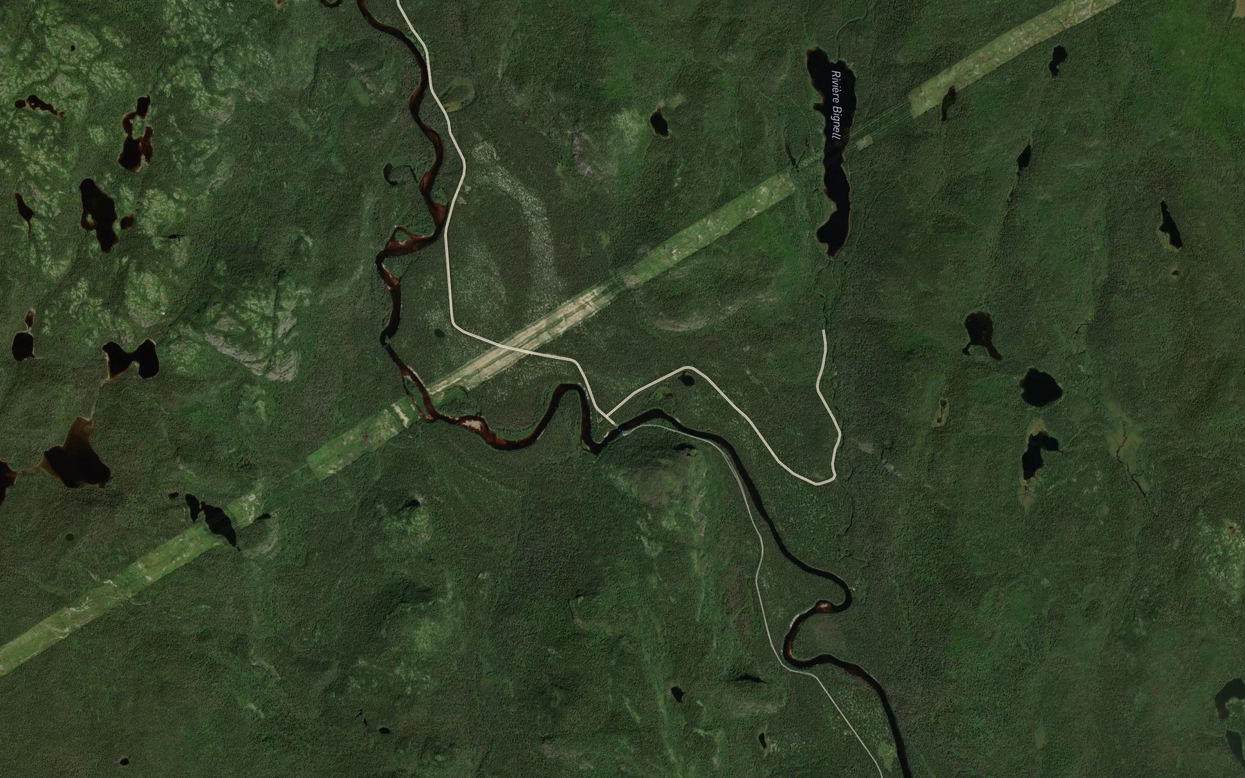 Satellite map of the Fosse du Castor