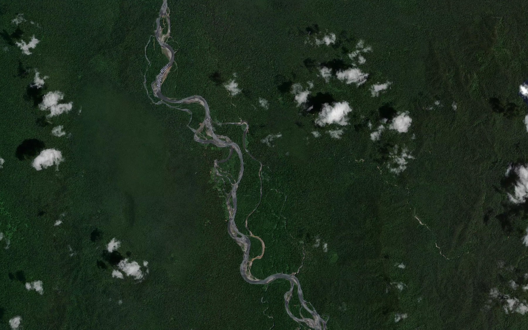 Satellite map of the Tai Creek