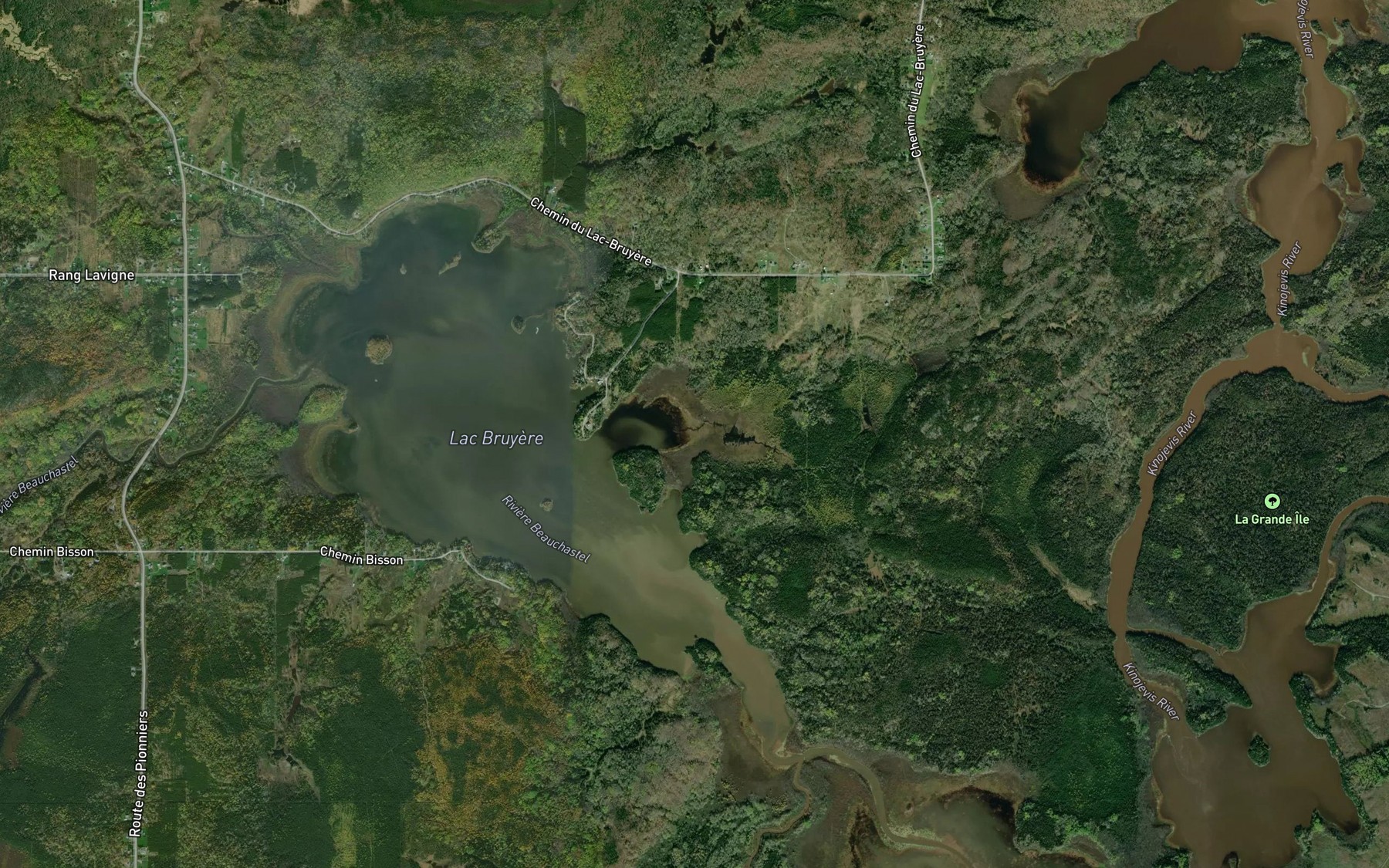 Satellite map of the Cours d'eau Roy