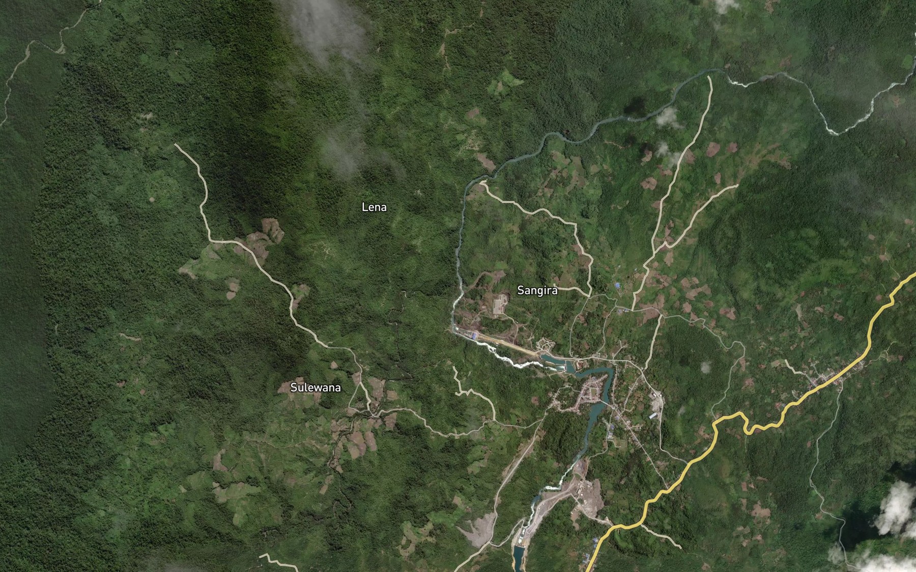 Satellite map of the Koro Moraoa
