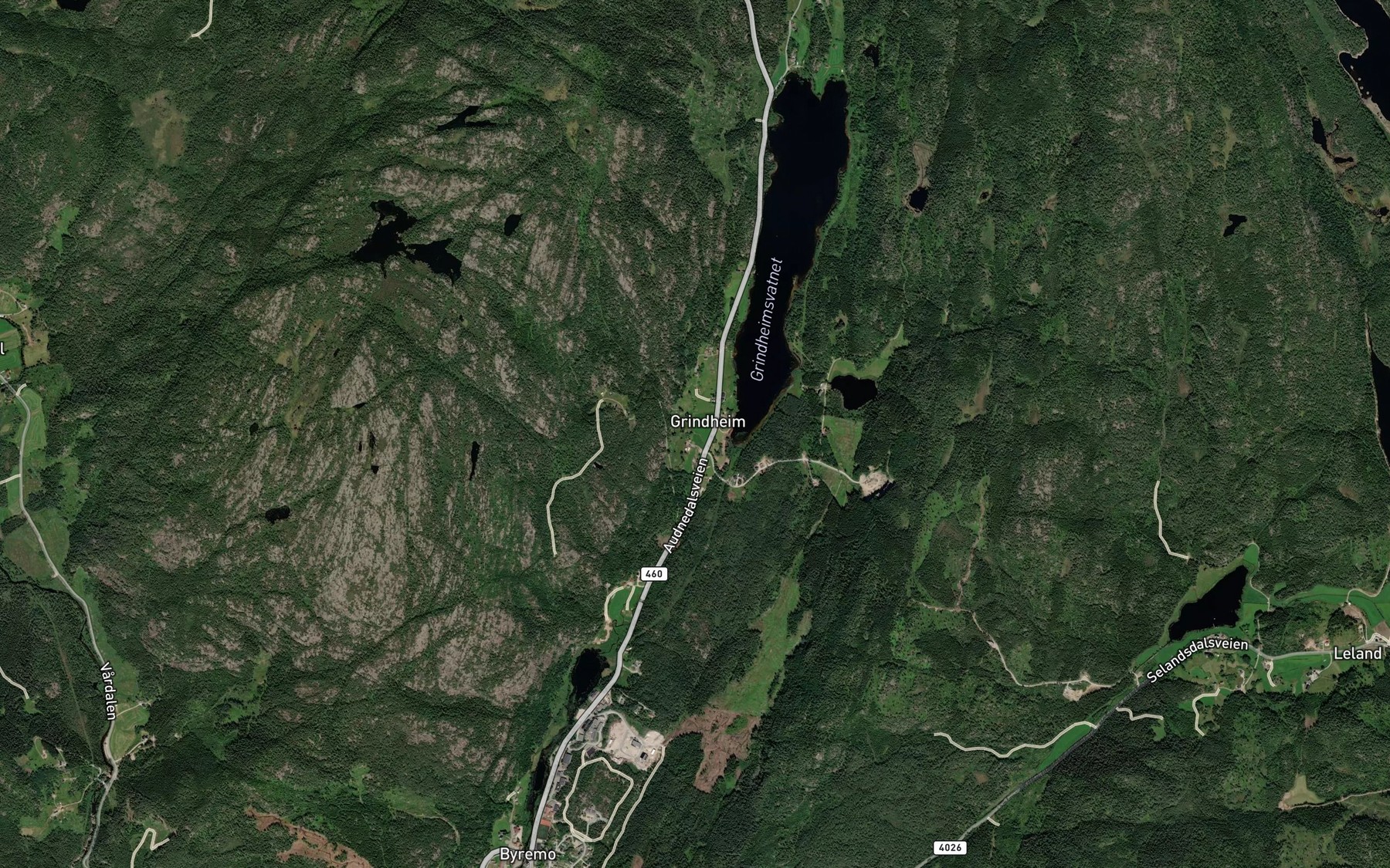Satellite map of the Skorebekkjen
