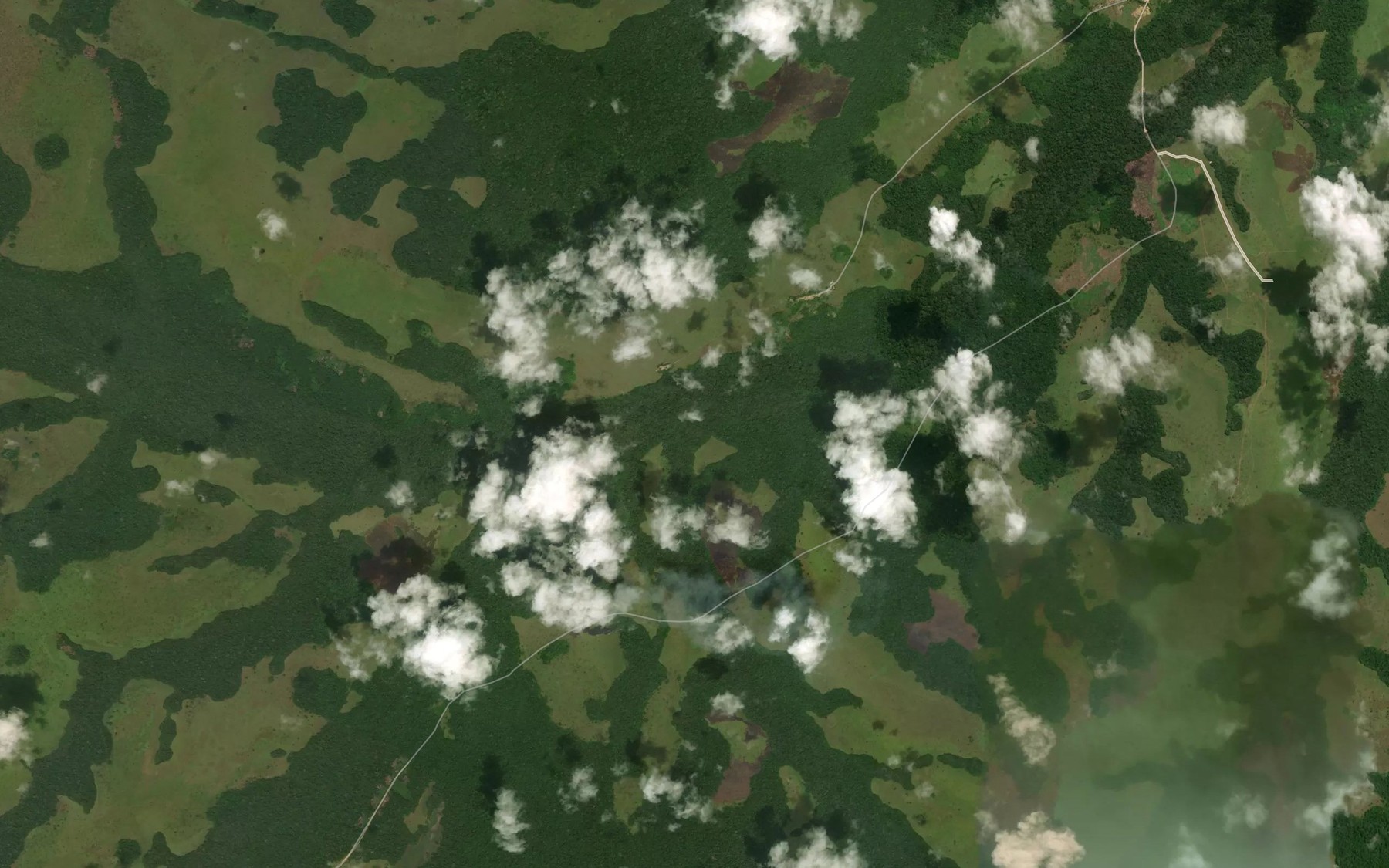 Satellite map of the Emva
