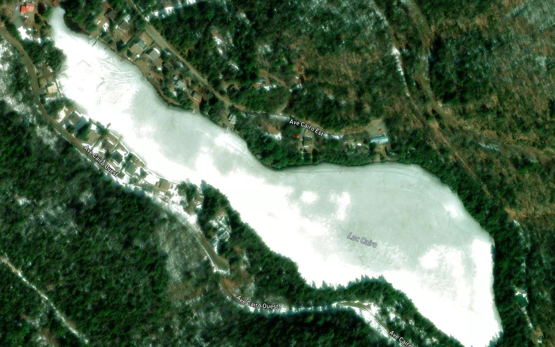 Satellite map of the Lac Cairo