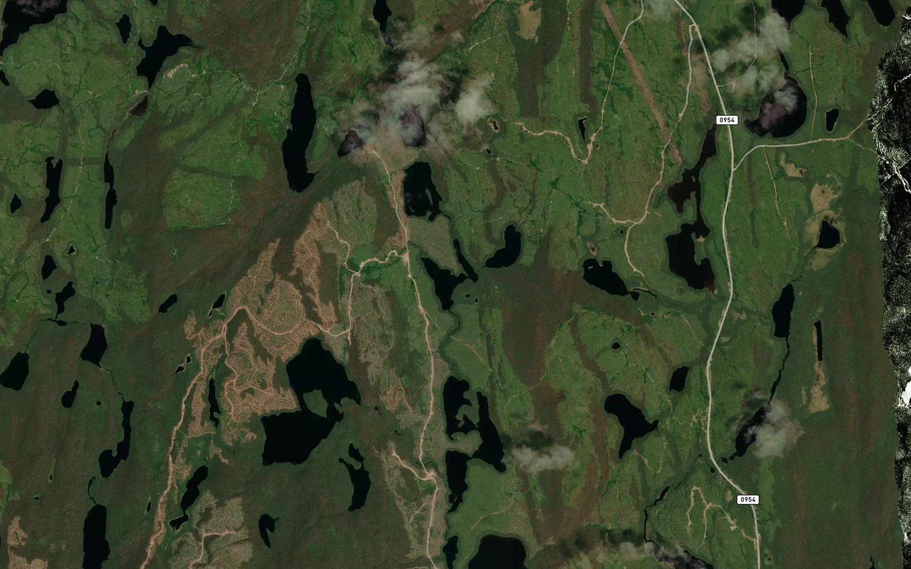 Satellite map of the Lac Richard-Turner