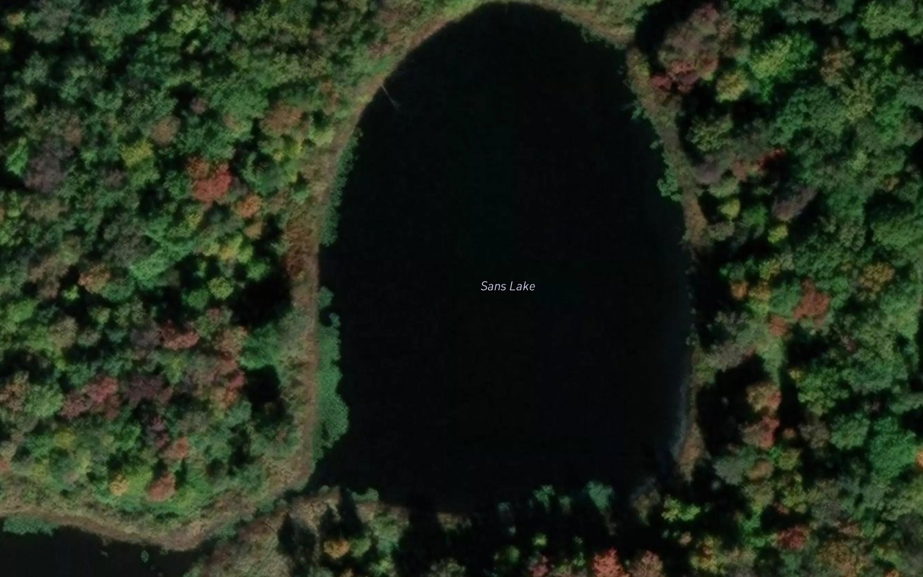 Satellite map of the Sans Lake