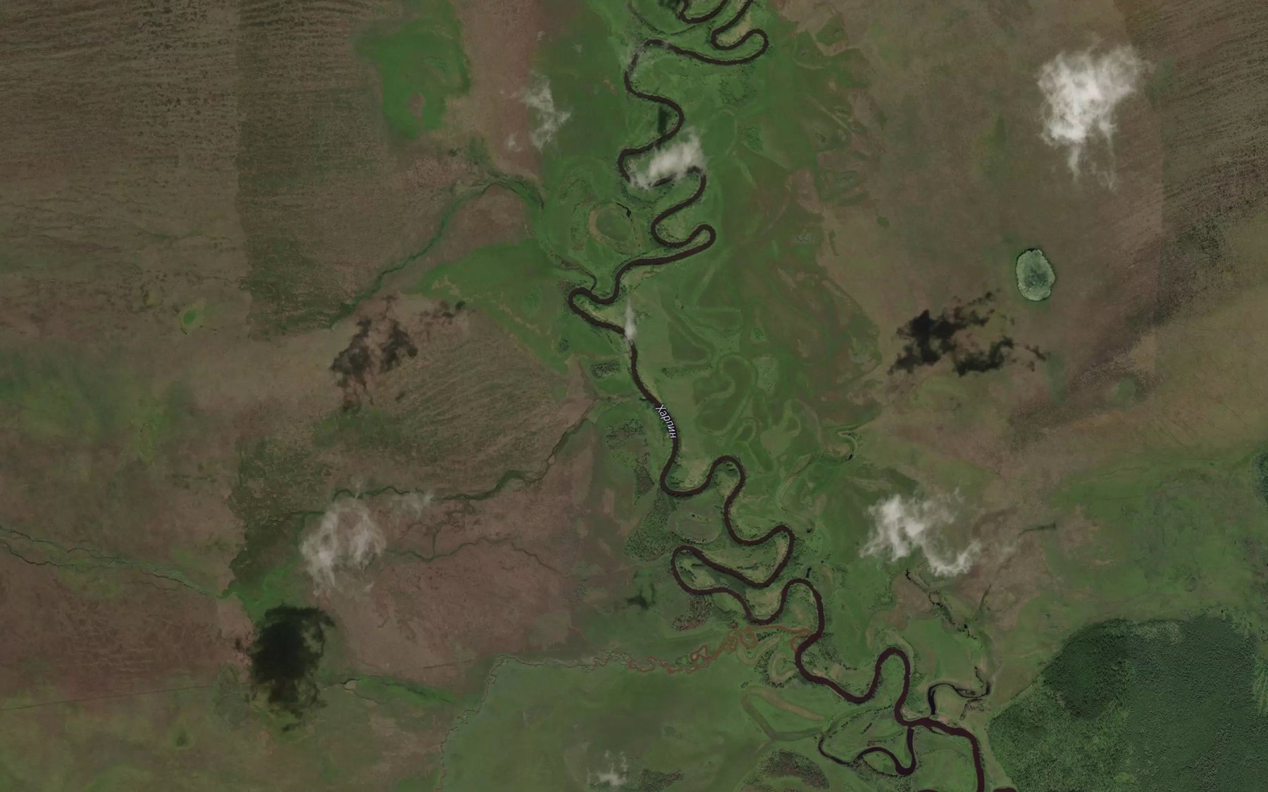 Satellite map of the Dzhalkan