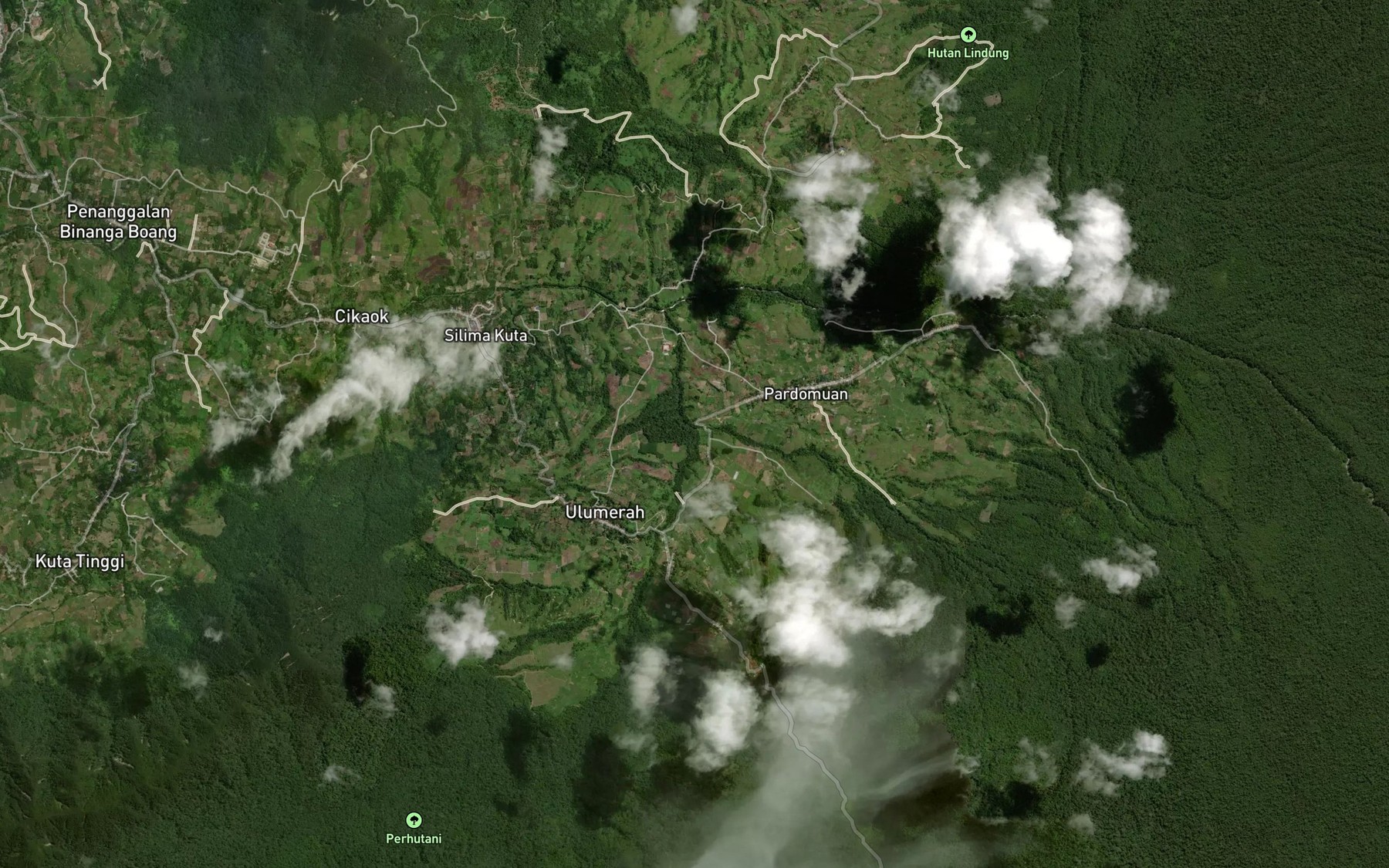 Satellite map of the Lae Napuitah