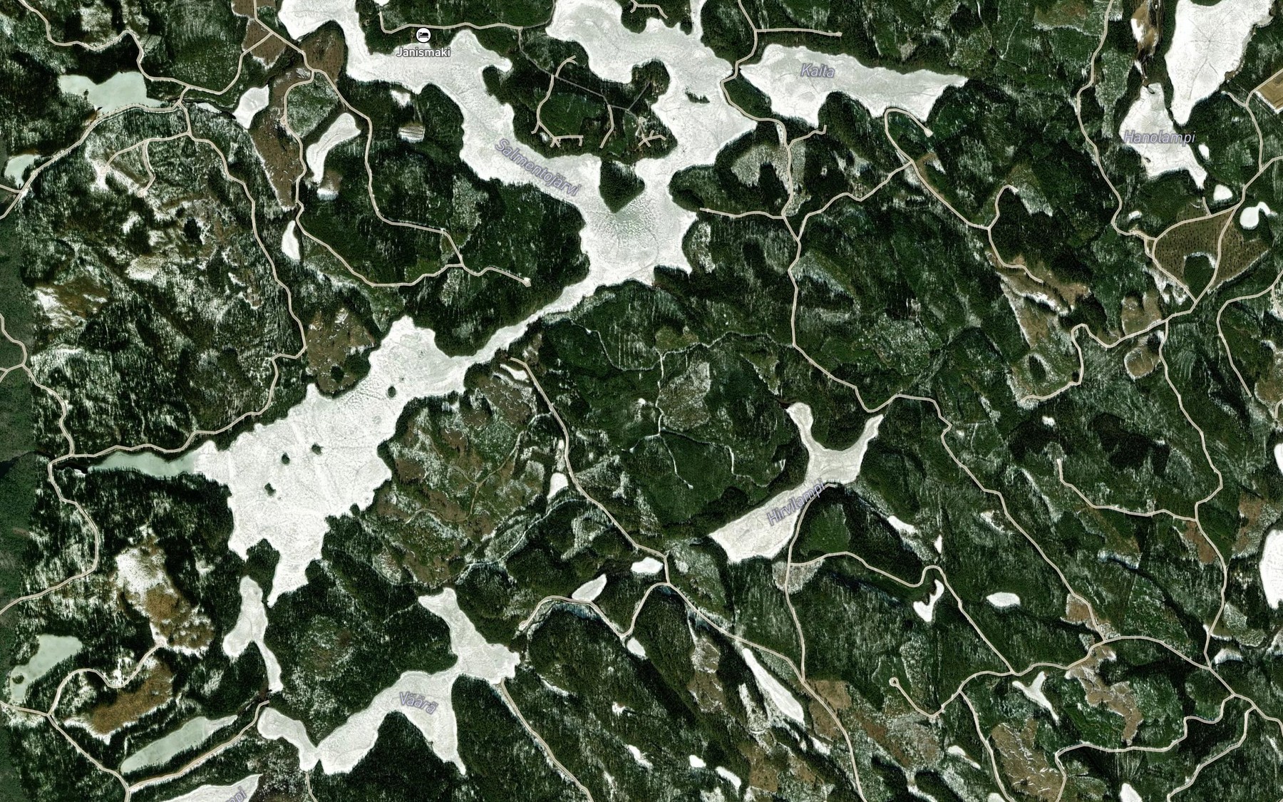 Satellite map of the Karvalampi