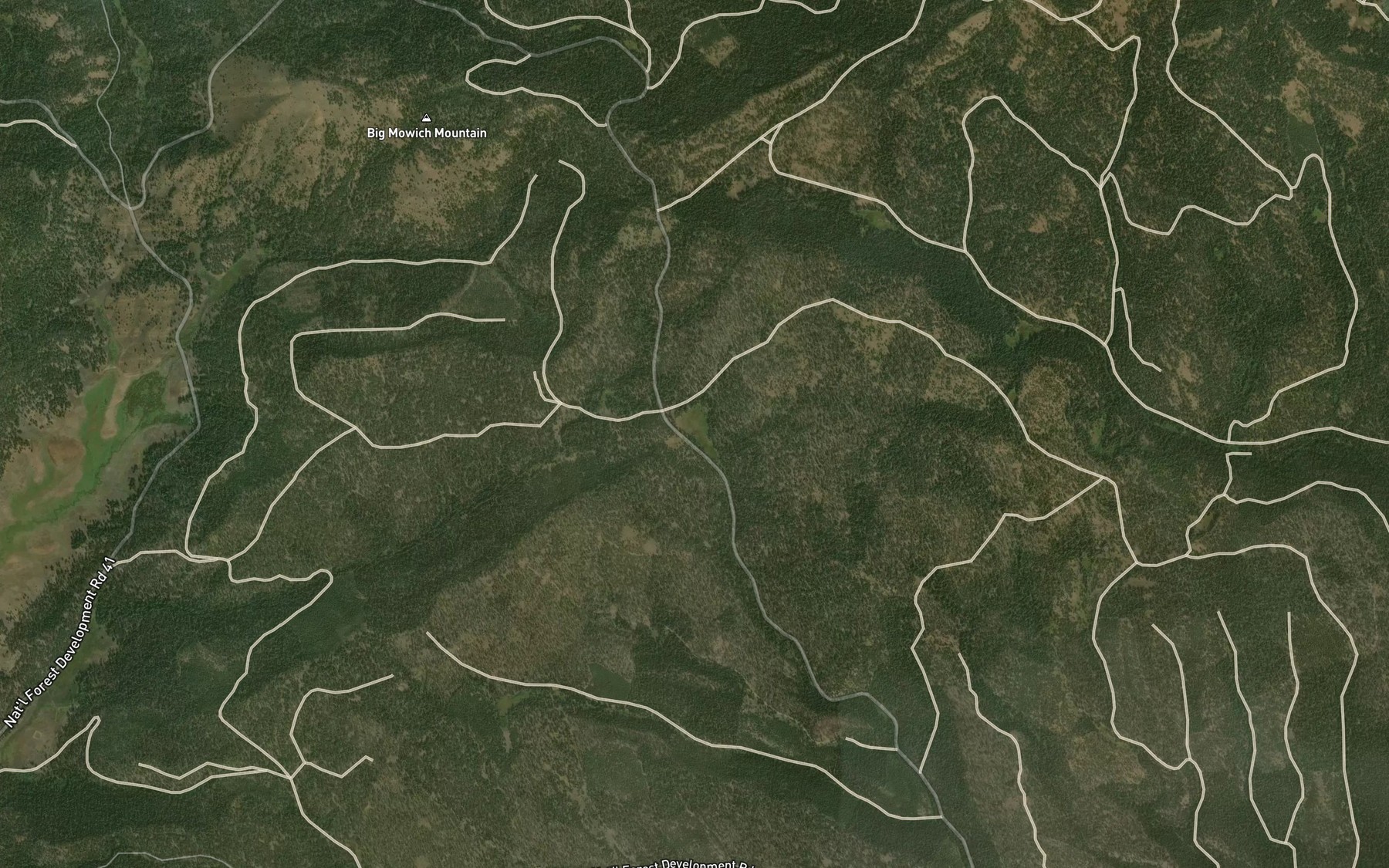 Satellite map of the Round Meadow Spring