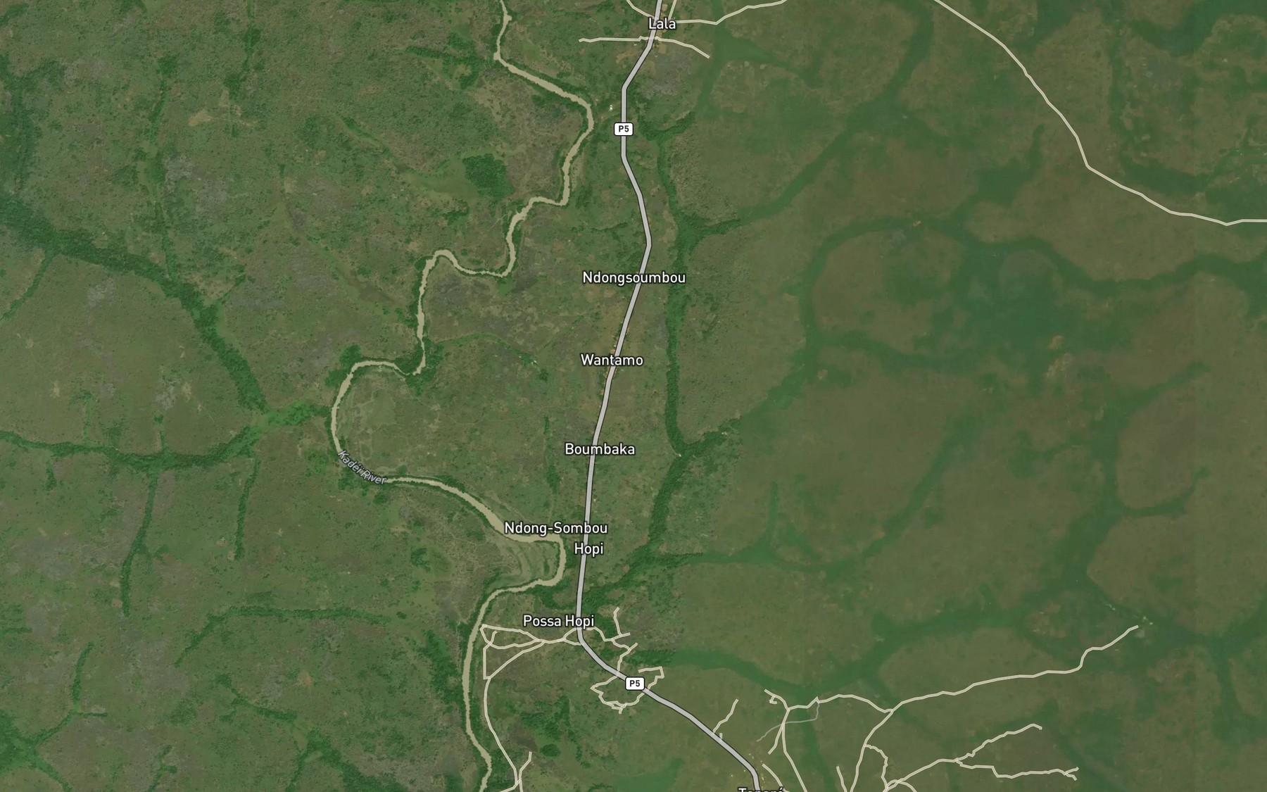 Satellite map of the Nabeforo