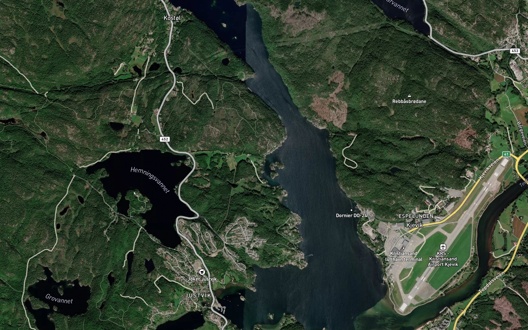 Satellite map of the Foreidbukta