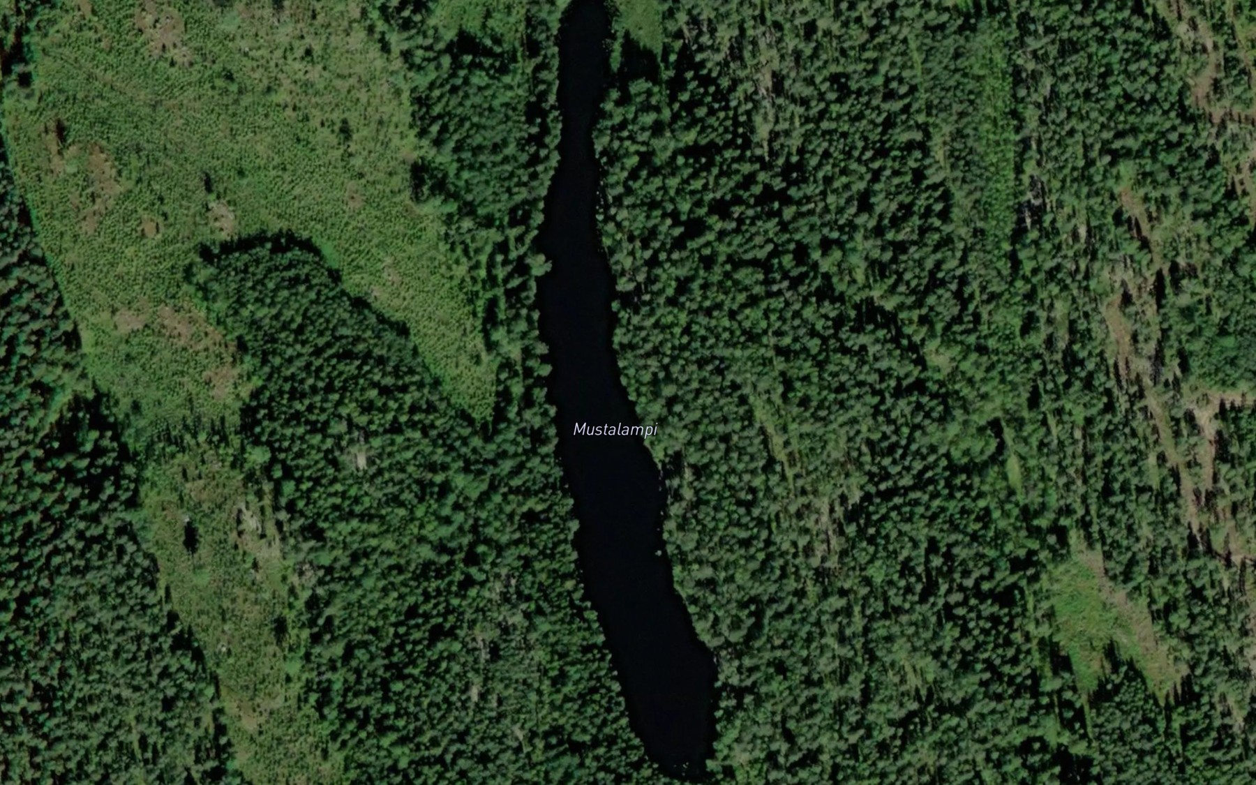 Satellite map of the Mustalampi