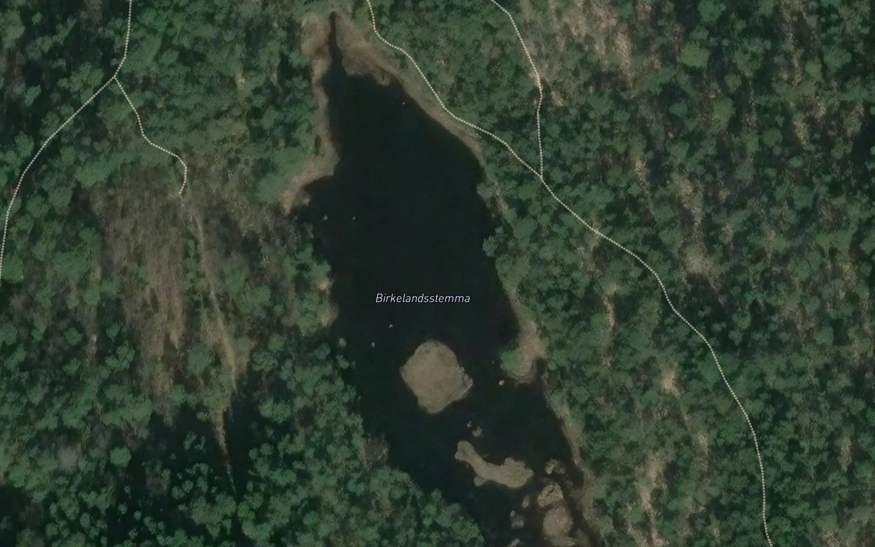 Satellite map of the Birkelandsstemma