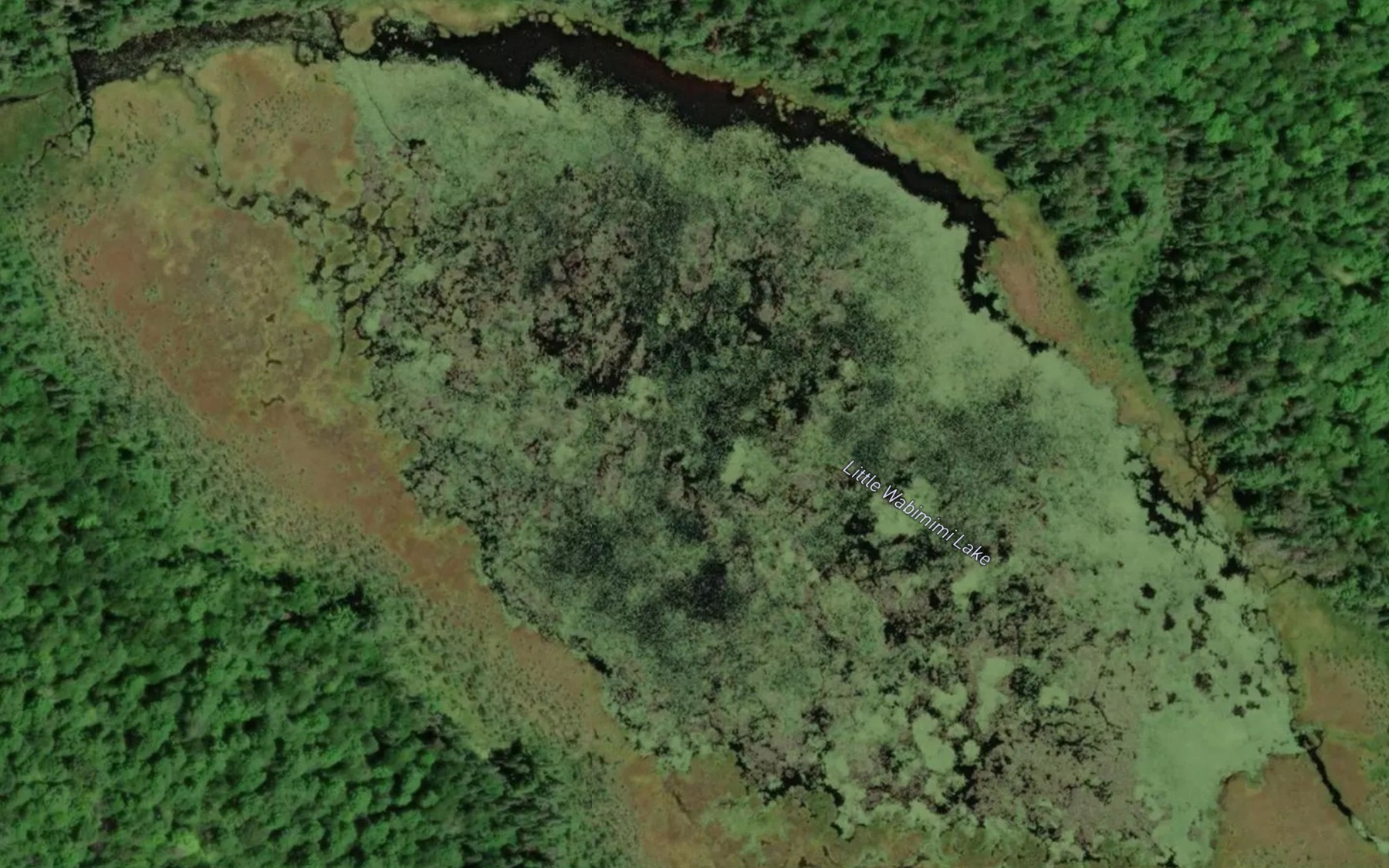 Satellite map of the Little Wabimimi Lake