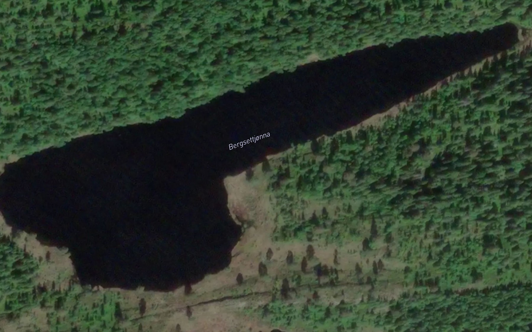 Satellite map of the Bergsettjonna