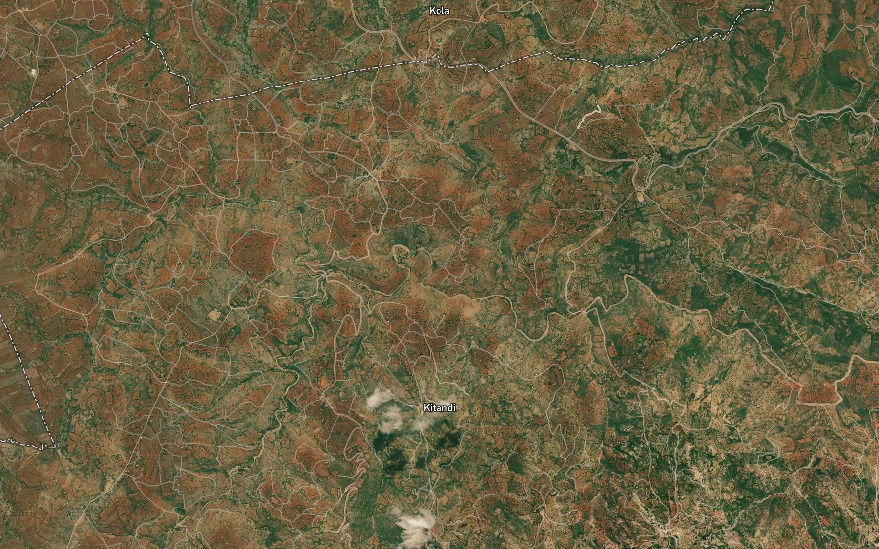 Satellite map of the Malone