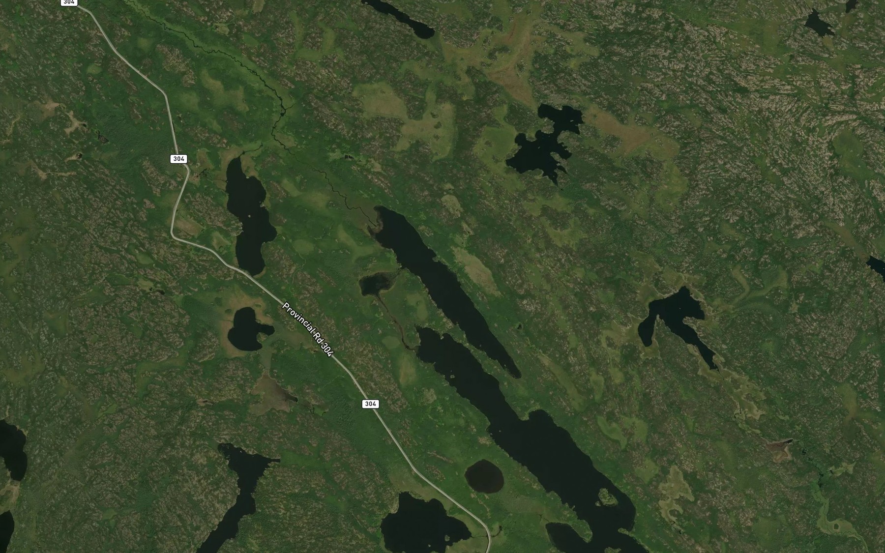 Satellite map of the Partridge Lake