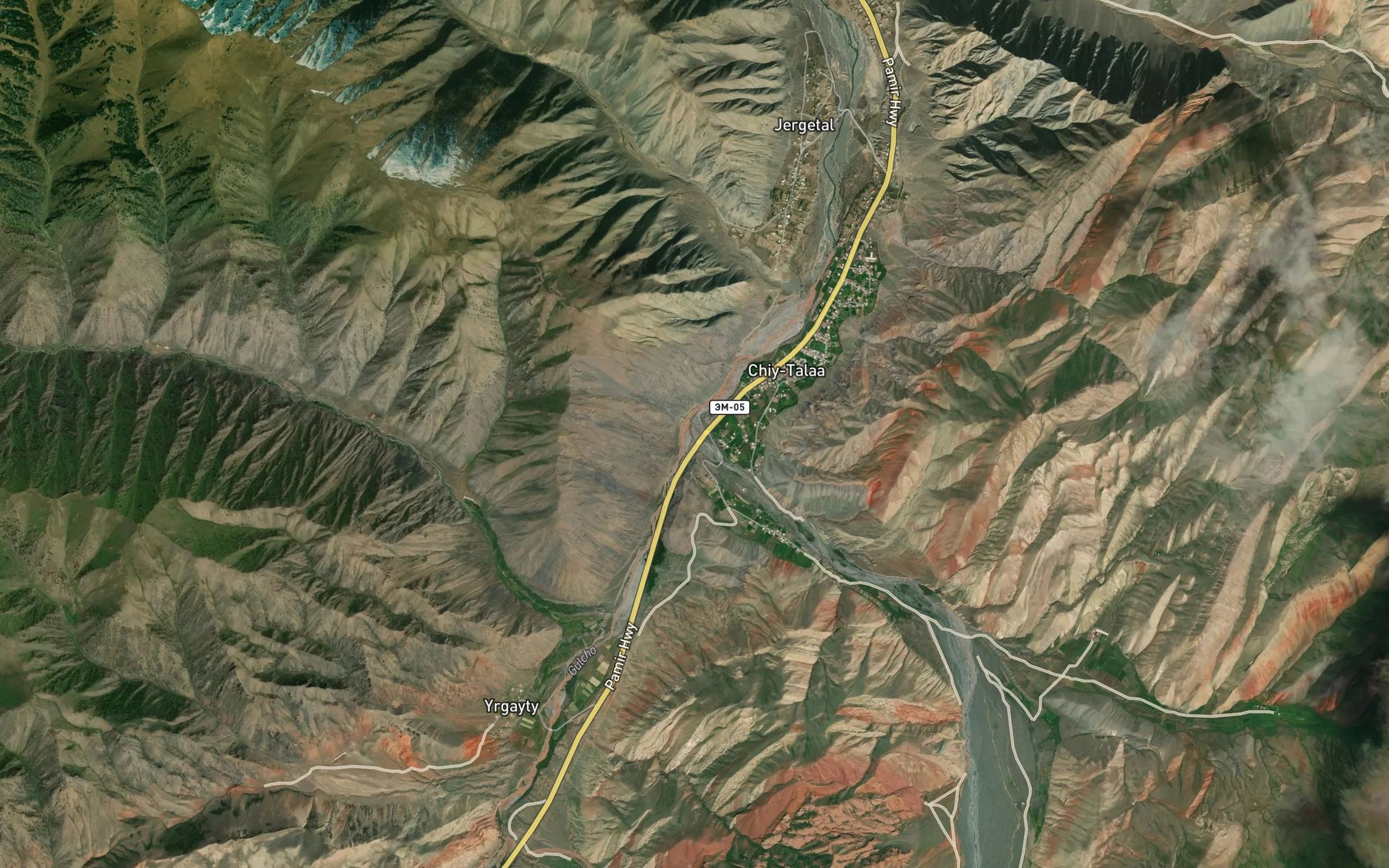 Satellite map of the Seget