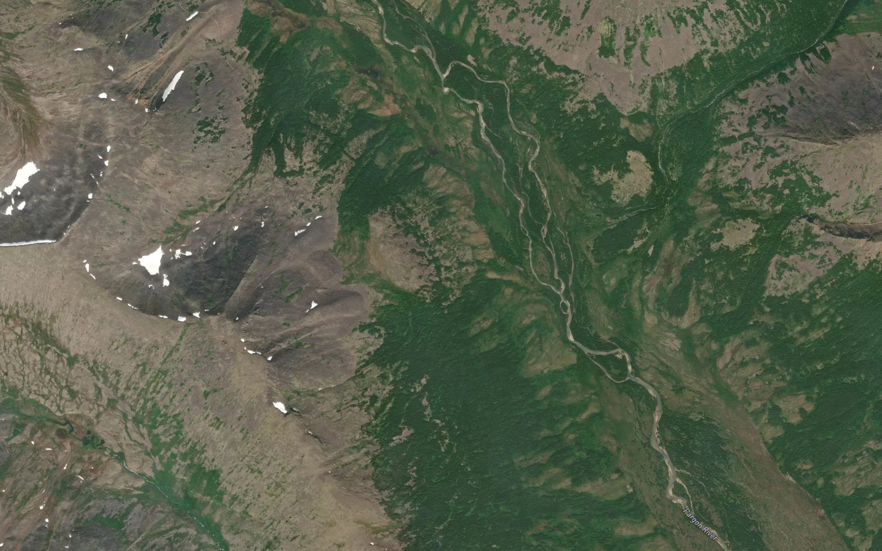 Satellite map of the Pargon Ditch