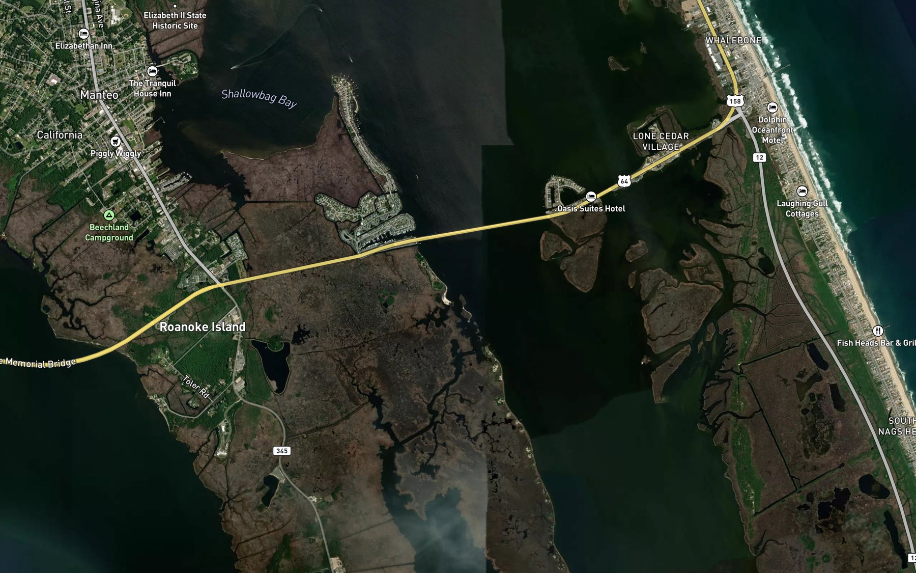 Satellite map of the Johns Creek