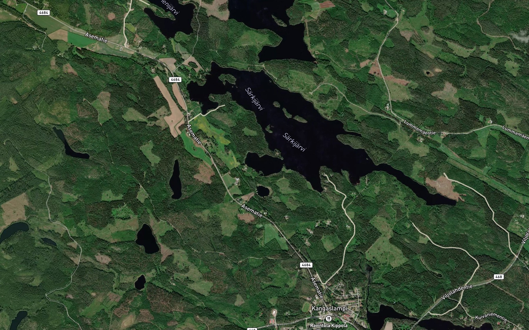 Satellite map of the Vanhanpaikanlahti