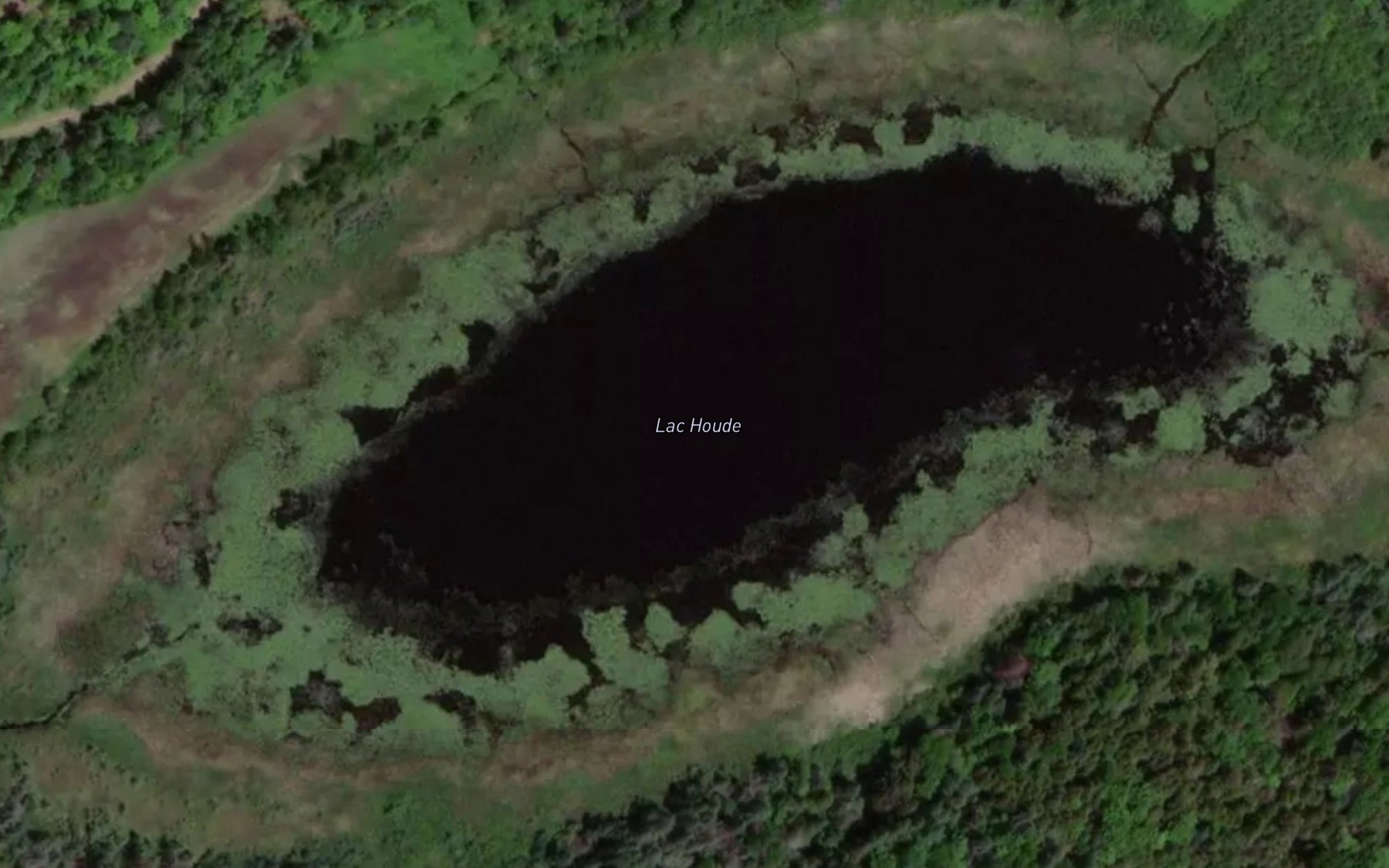 Satellite map of the Lac Houde